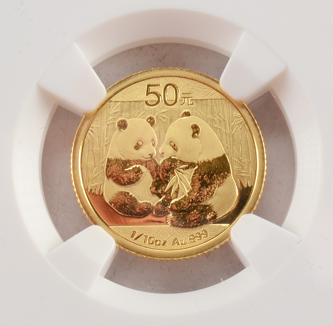 Graded MS70 (By NGC) 2009 China 50 Yuan Panda Gold Bullion Coin