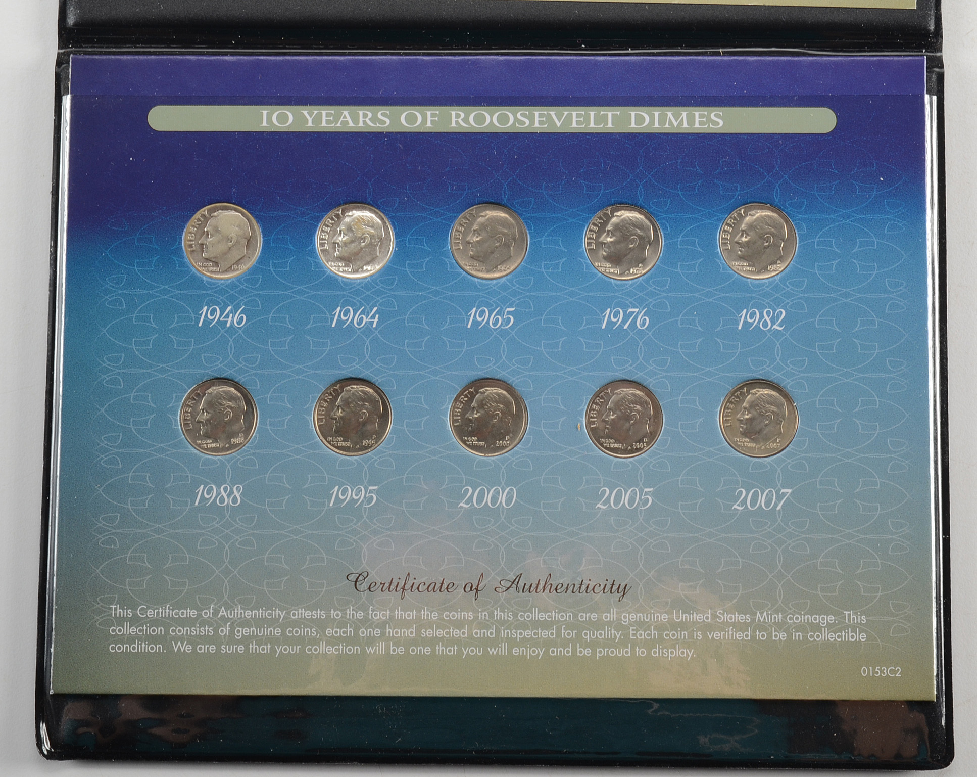 Group of Seven Silver American Dimes