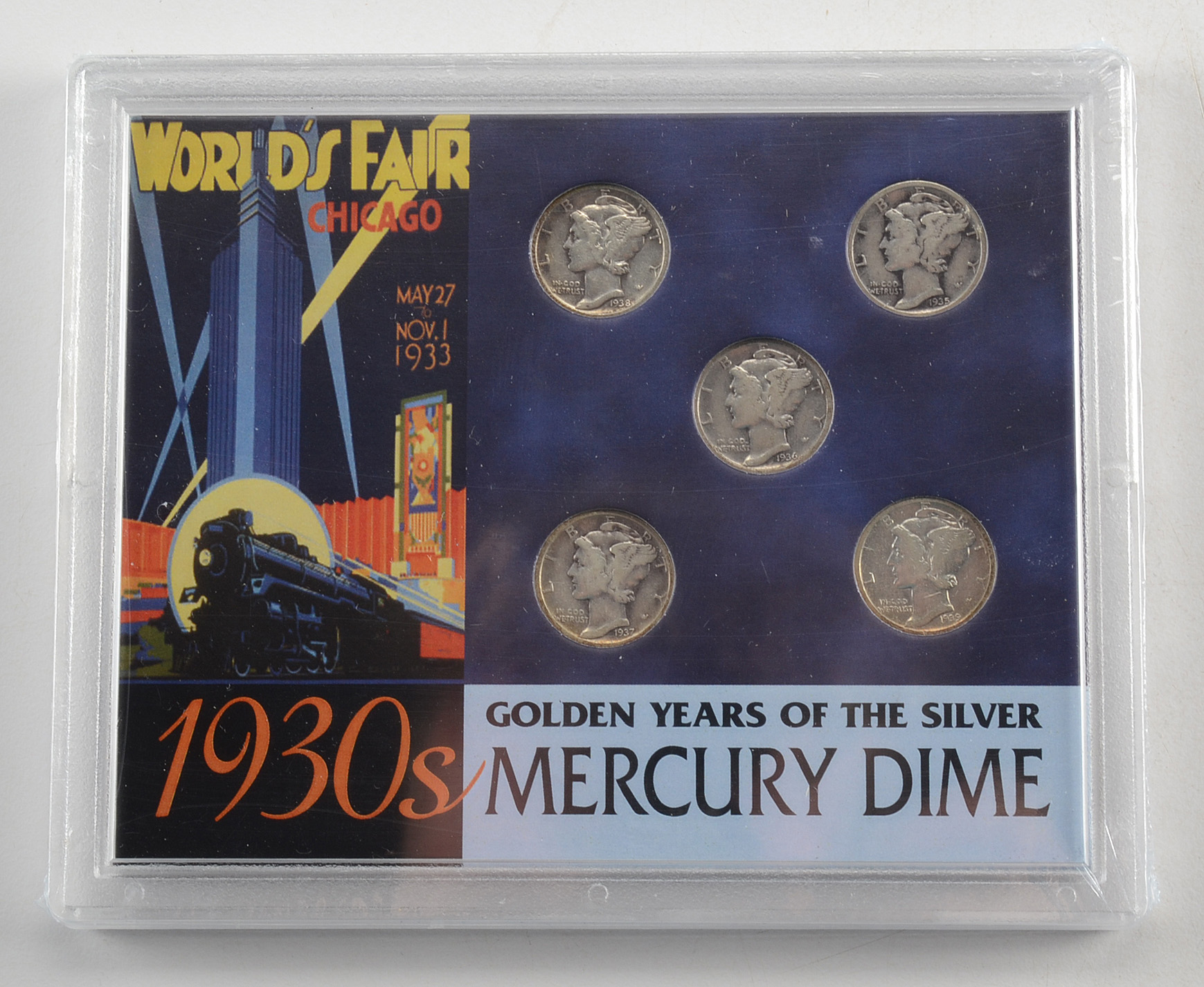 Group of Seven Silver American Dimes