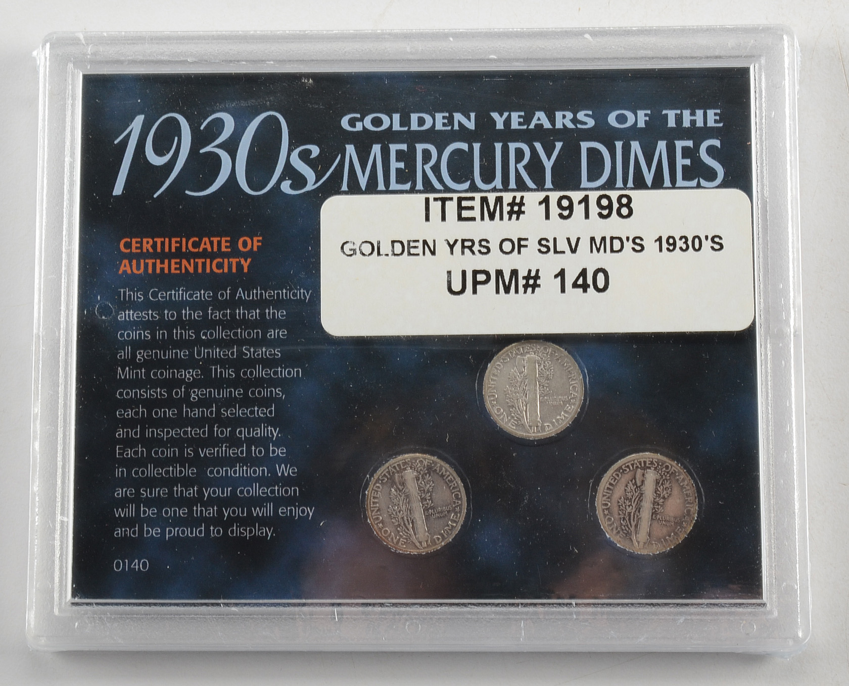 Group of Seven Silver American Dimes