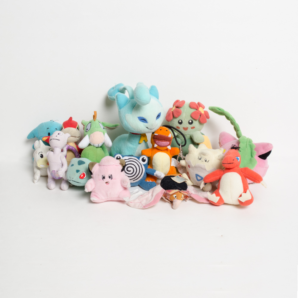 Collection of Nostalgic Pokémon, Nintendo and Neopets Plush