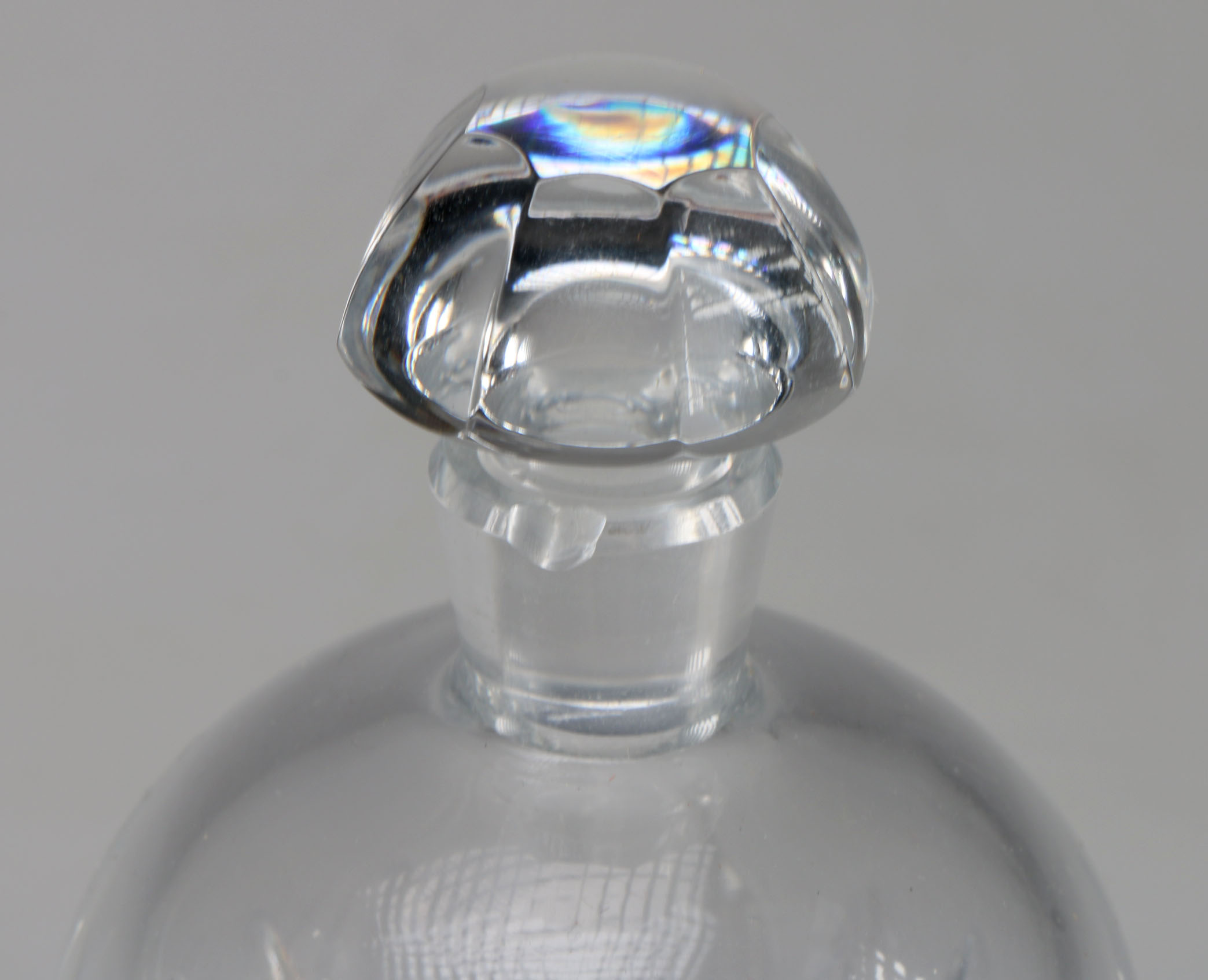 Baccarat Crystal Decanter and Large Glass Decanter