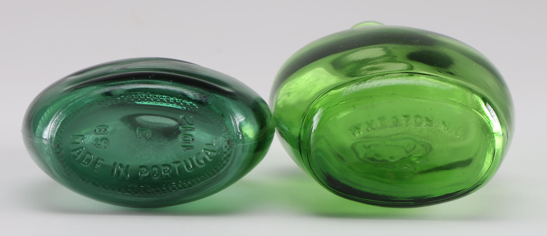 Collection of Small Green Bottles