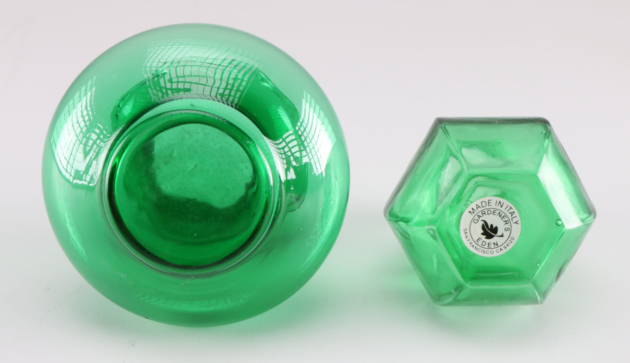 Collection of Small Green Bottles