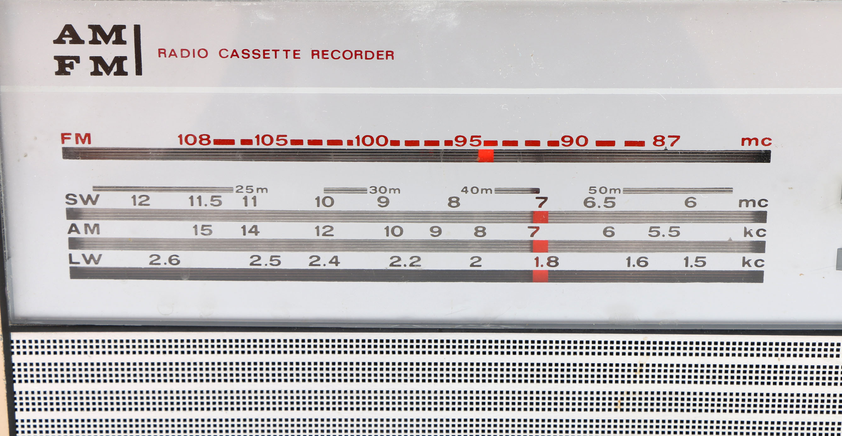 Vintage Norelco Radio Cassette Recorder