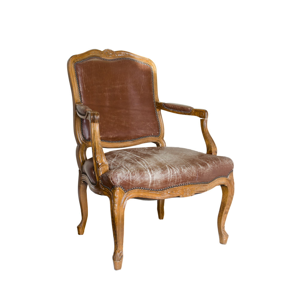 Vintage Louis XV Style Arm Chair