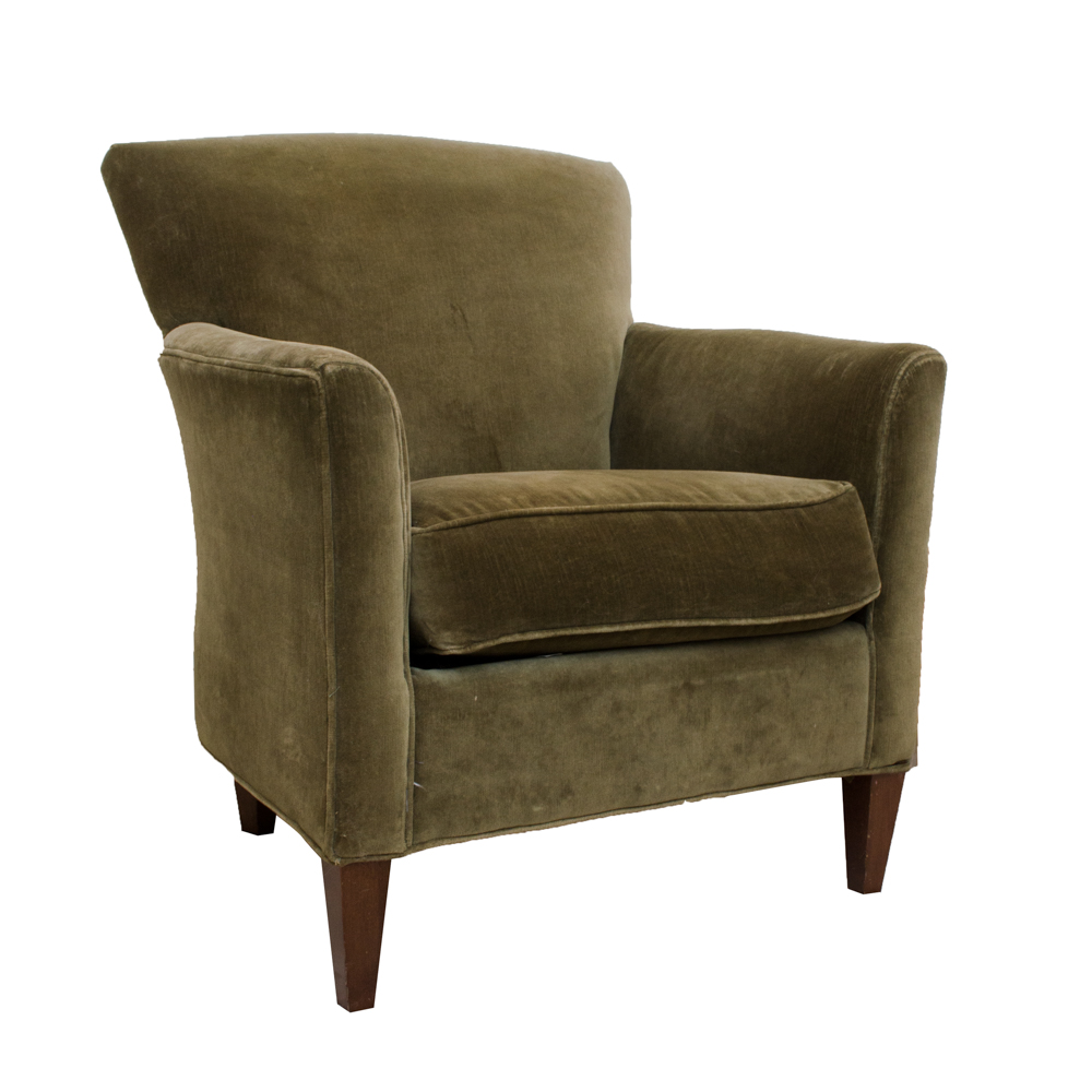 Room & Board Green Arm Chair