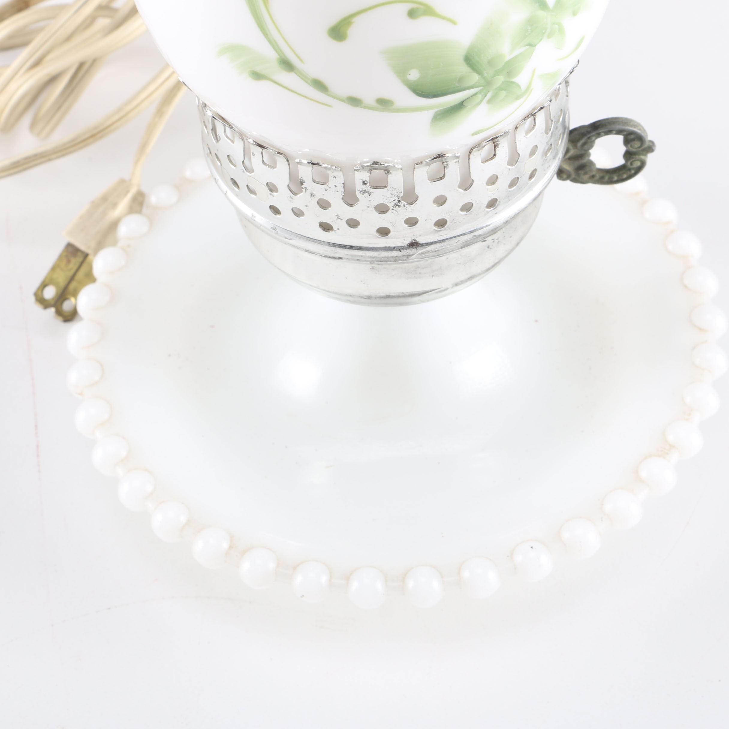 Small Hand Painted Porcelain Lamp