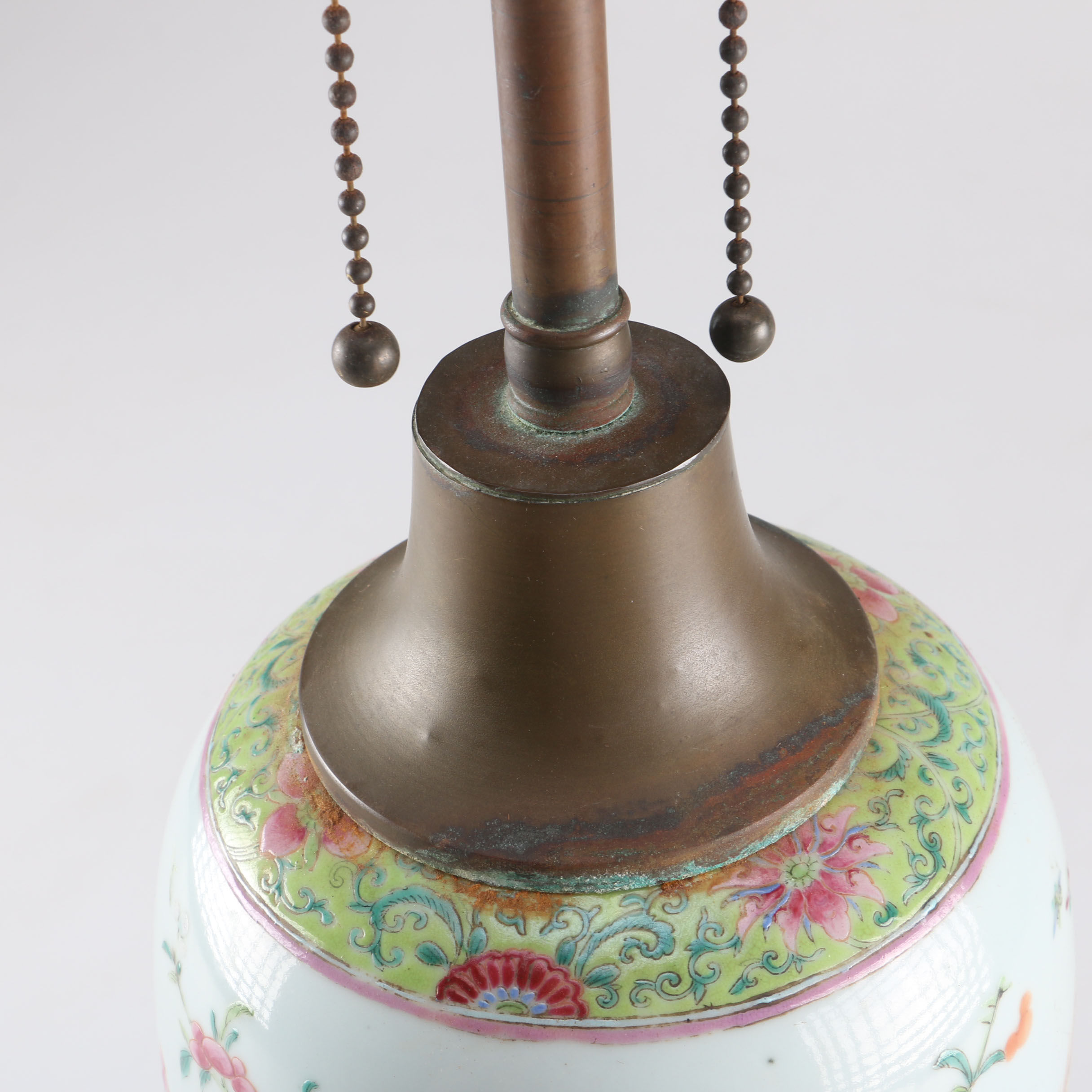 Asian Inspired Floral Lamp