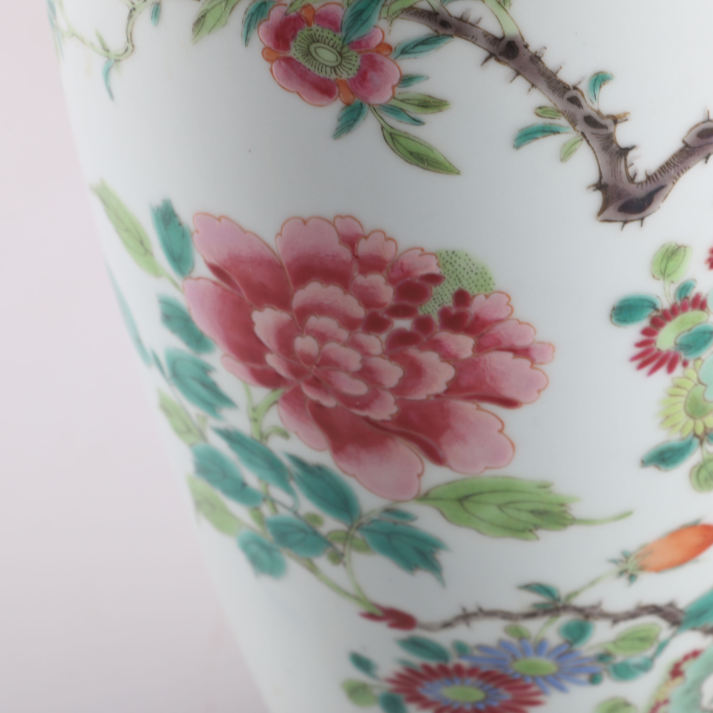 Asian Inspired Floral Lamp