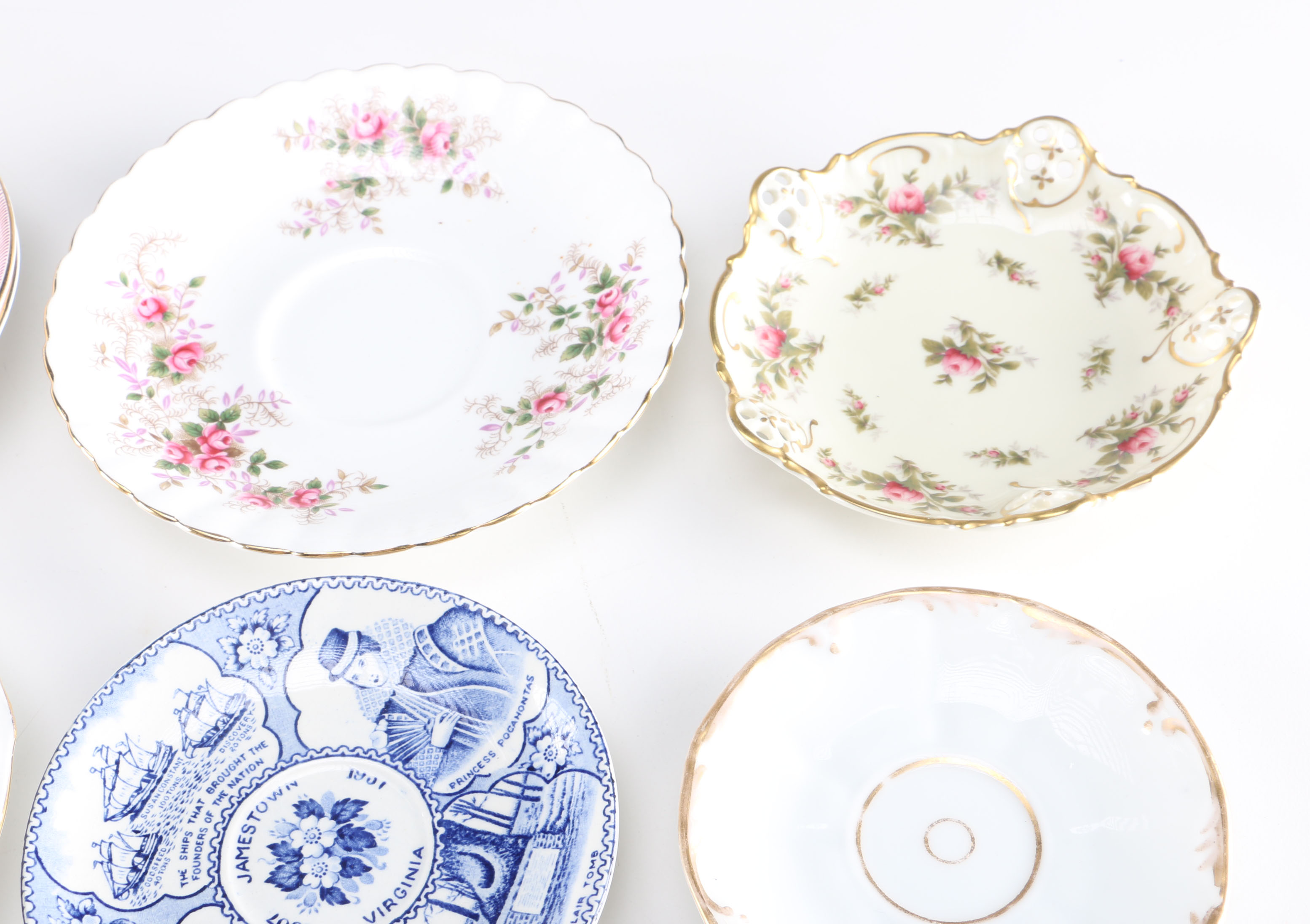 Collection of China Saucers and Trays