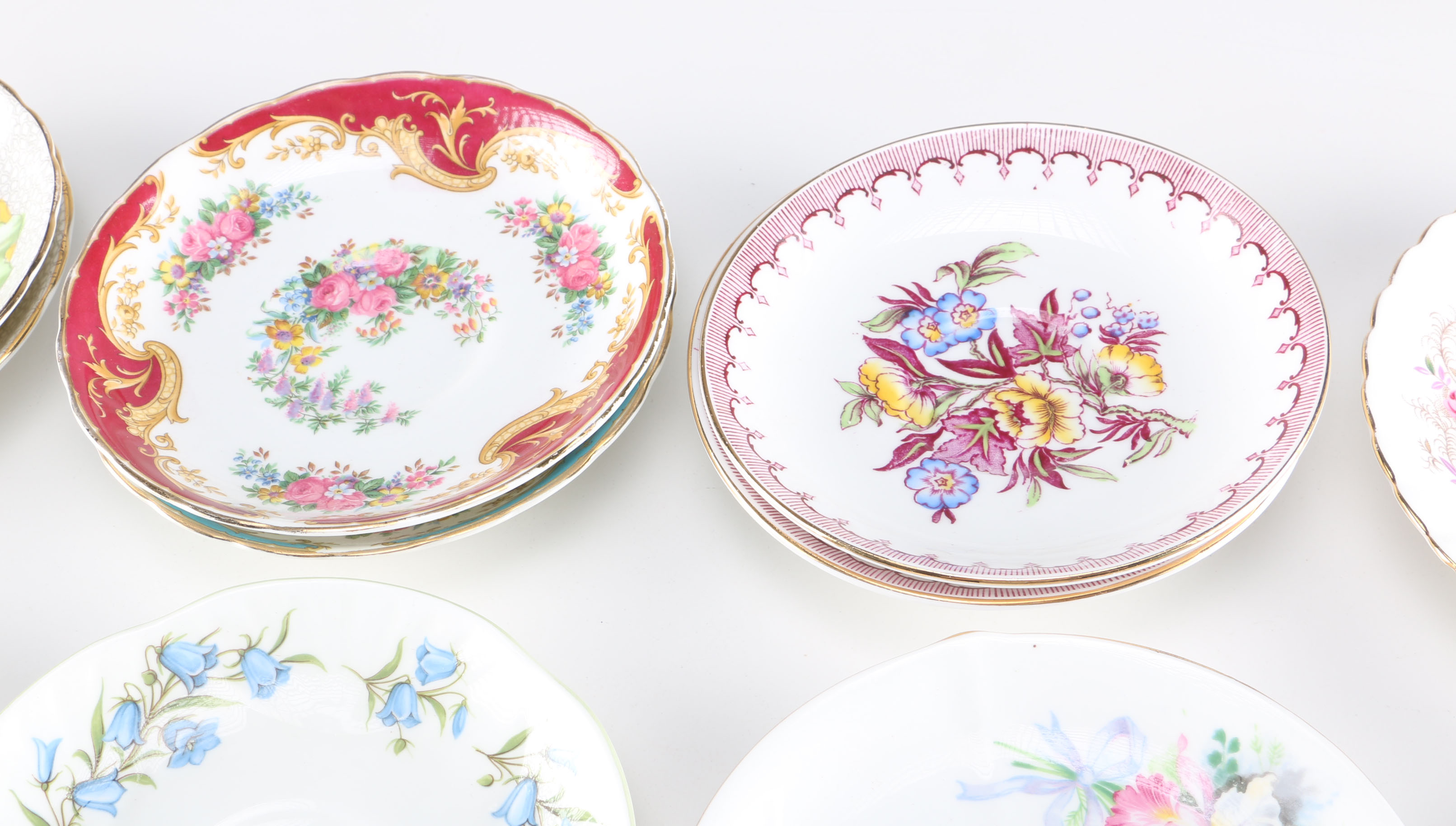 Collection of China Saucers and Trays