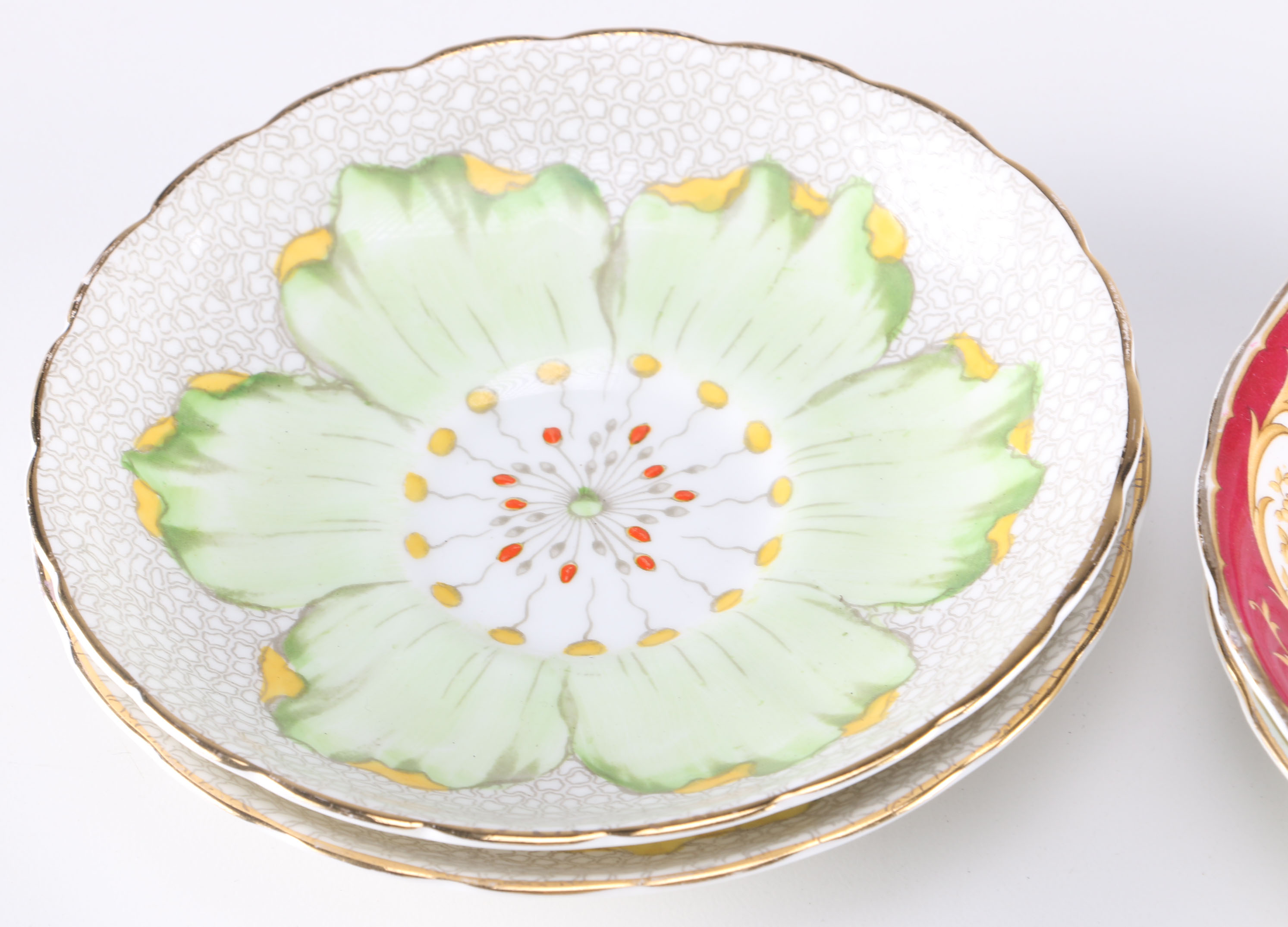 Collection of China Saucers and Trays