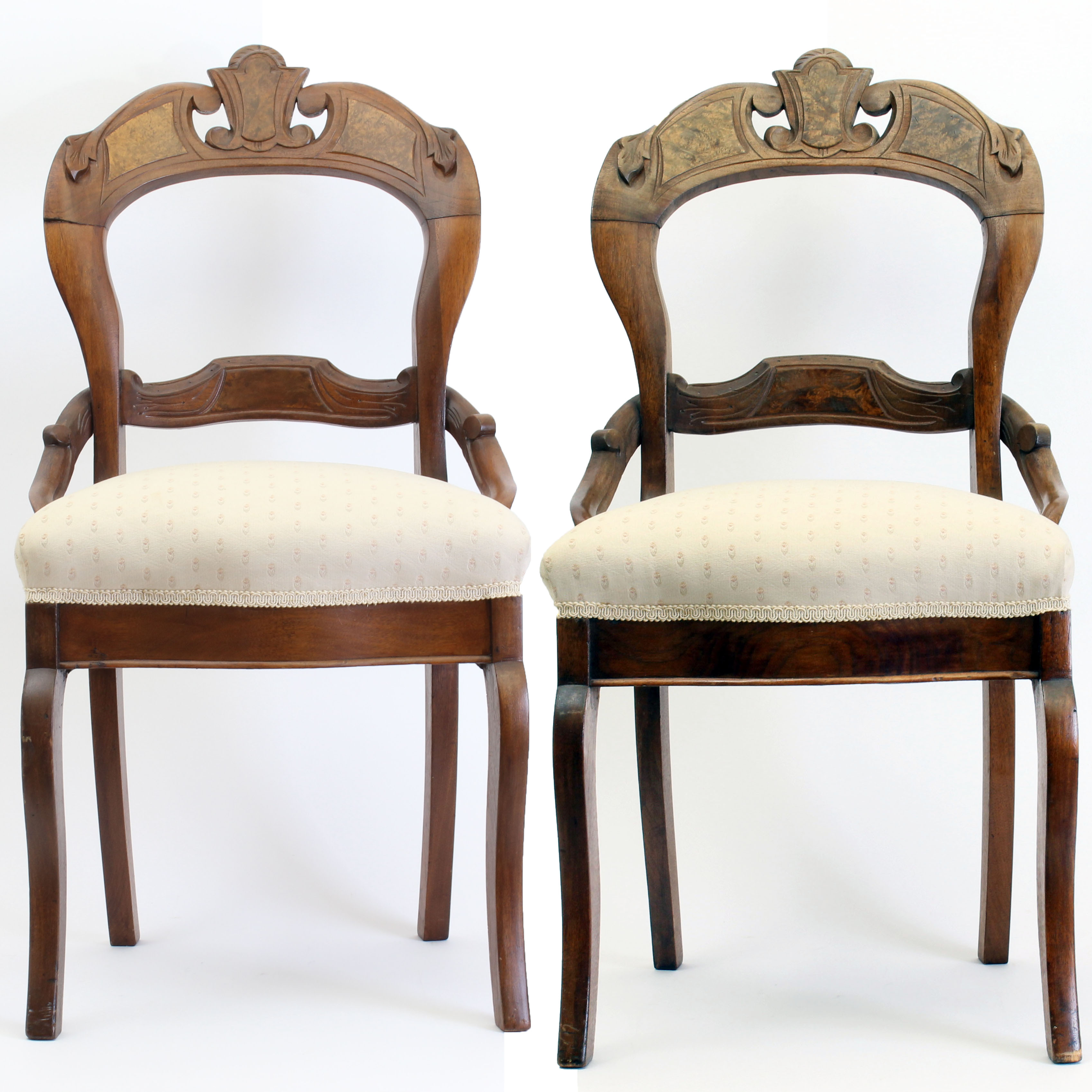 Pair of 1890s Eastlake Balloon Back Chairs