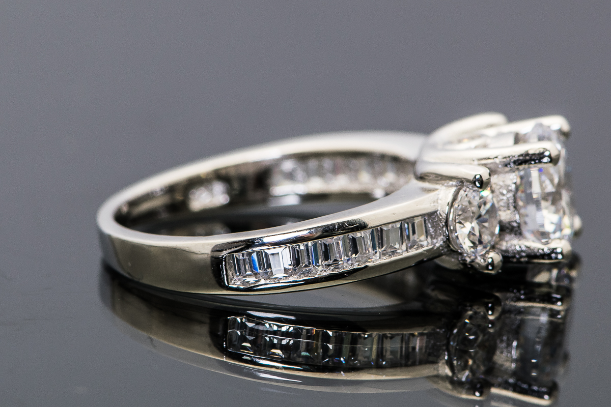 Sterling Silver and Cubic Zirconia Ring