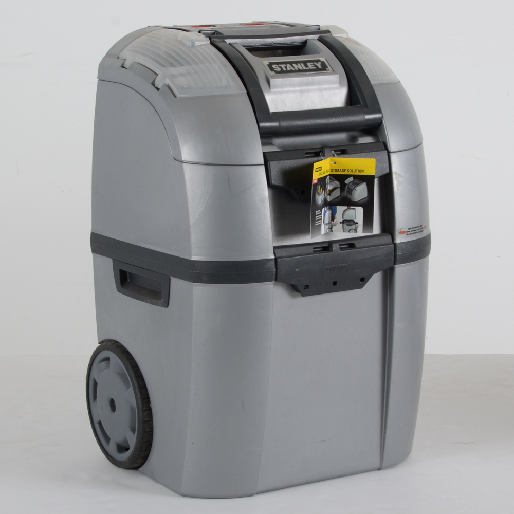 Stanley Tool Storage Caddy with Tool Sharpeners and Spotlight