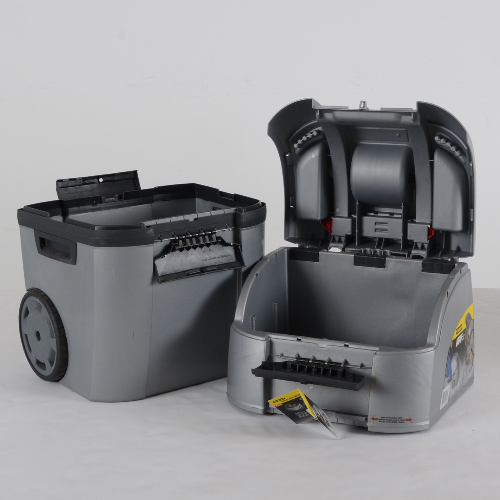 Stanley Tool Storage Caddy with Tool Sharpeners and Spotlight