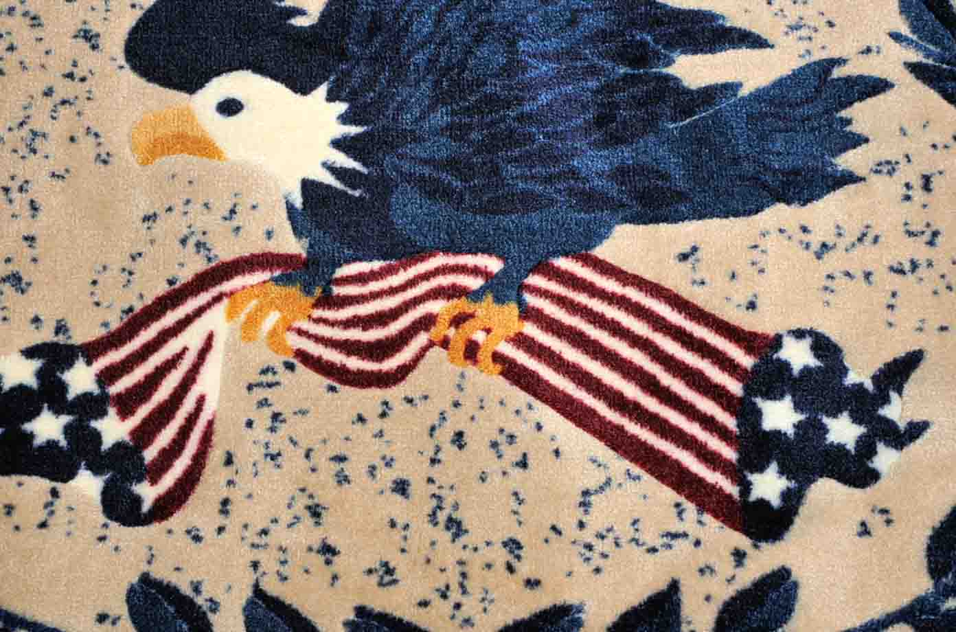 Patriotic Rug with Eagle