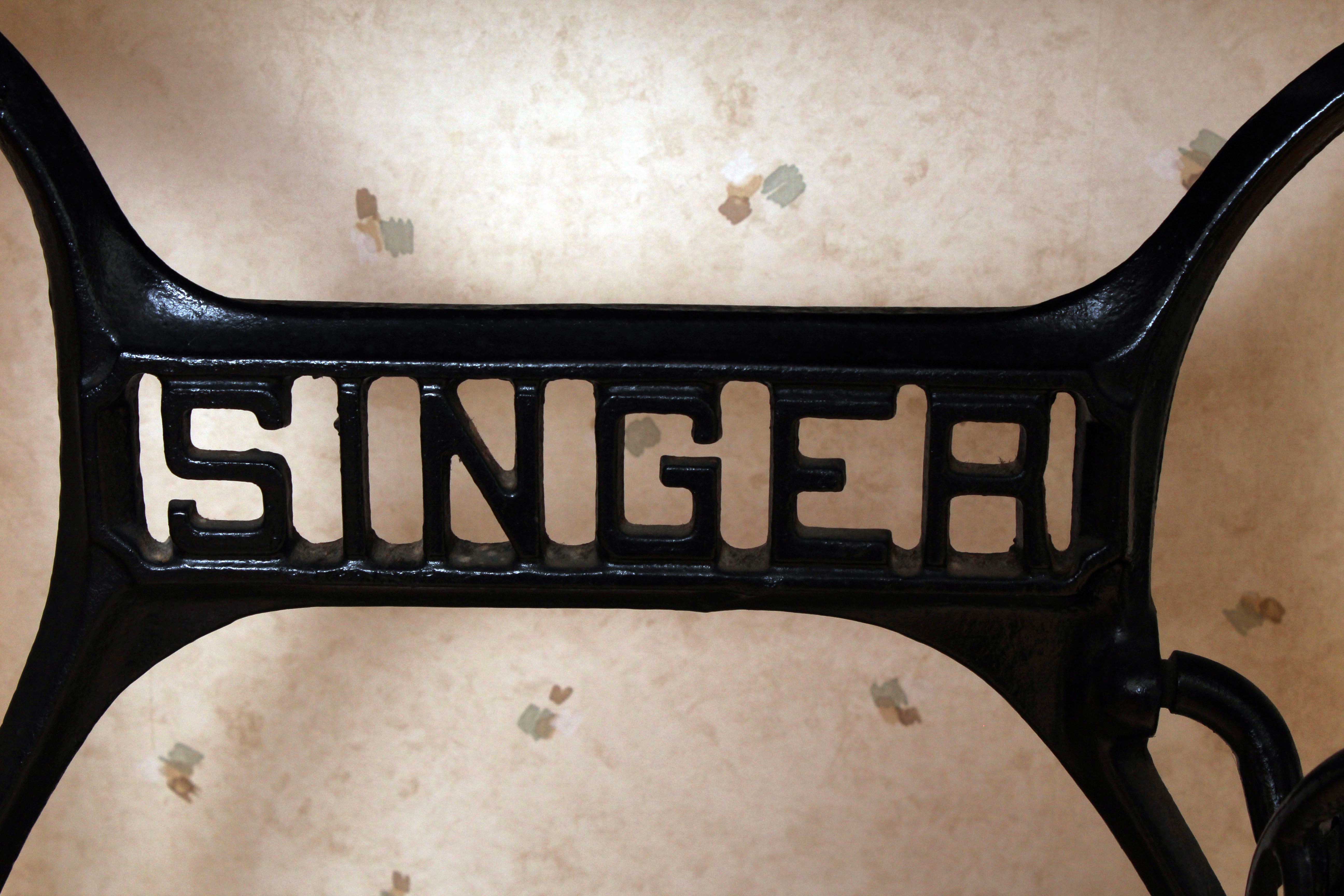 1891 Singer Treadle Sewing Machine Sphinx Design