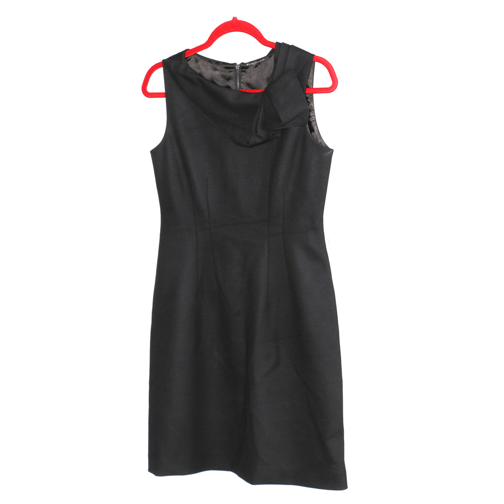 Elie Tahari Black Ribbon Dress