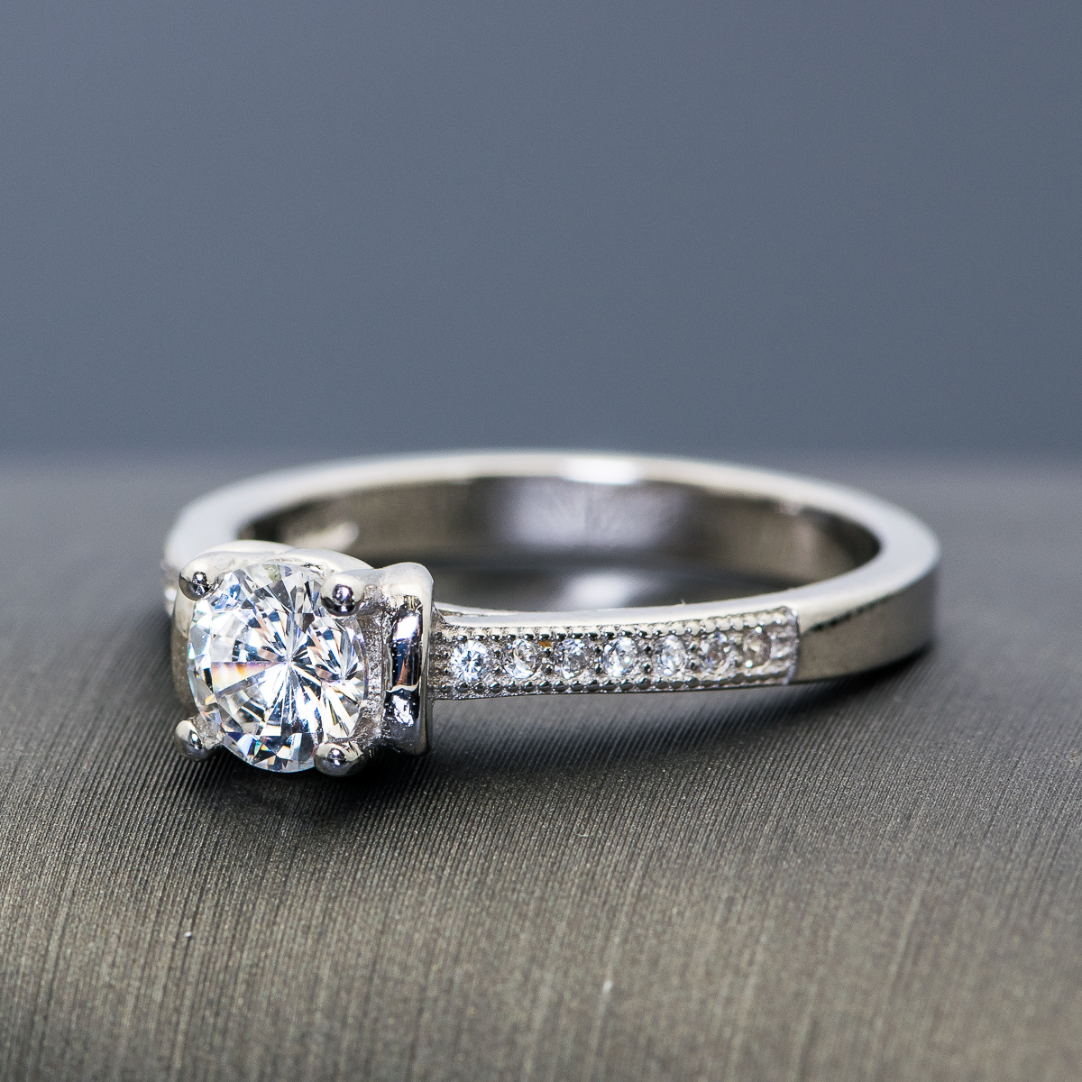 Sterling Silver and Cubic Zirconia Ring