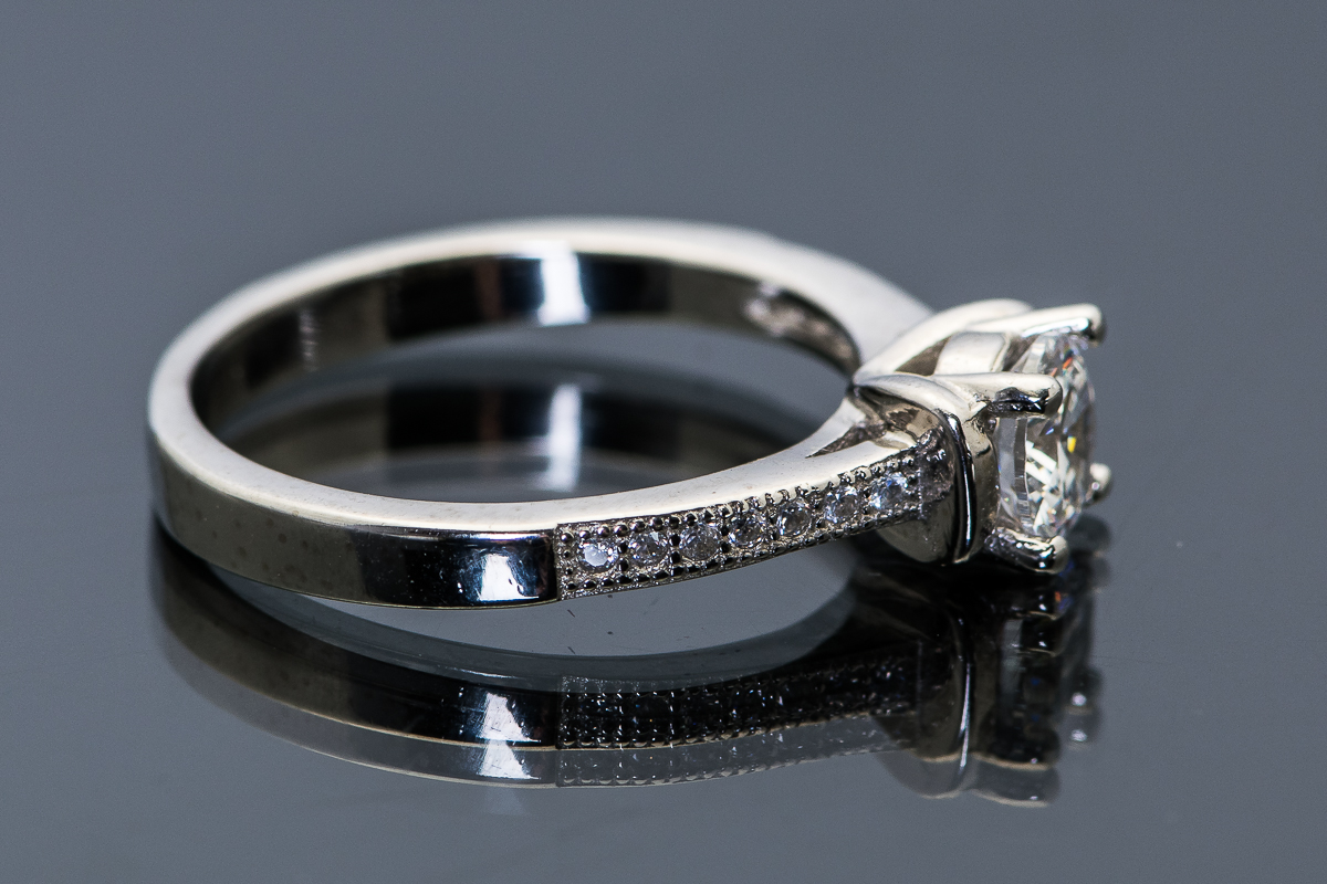 Sterling Silver and Cubic Zirconia Ring