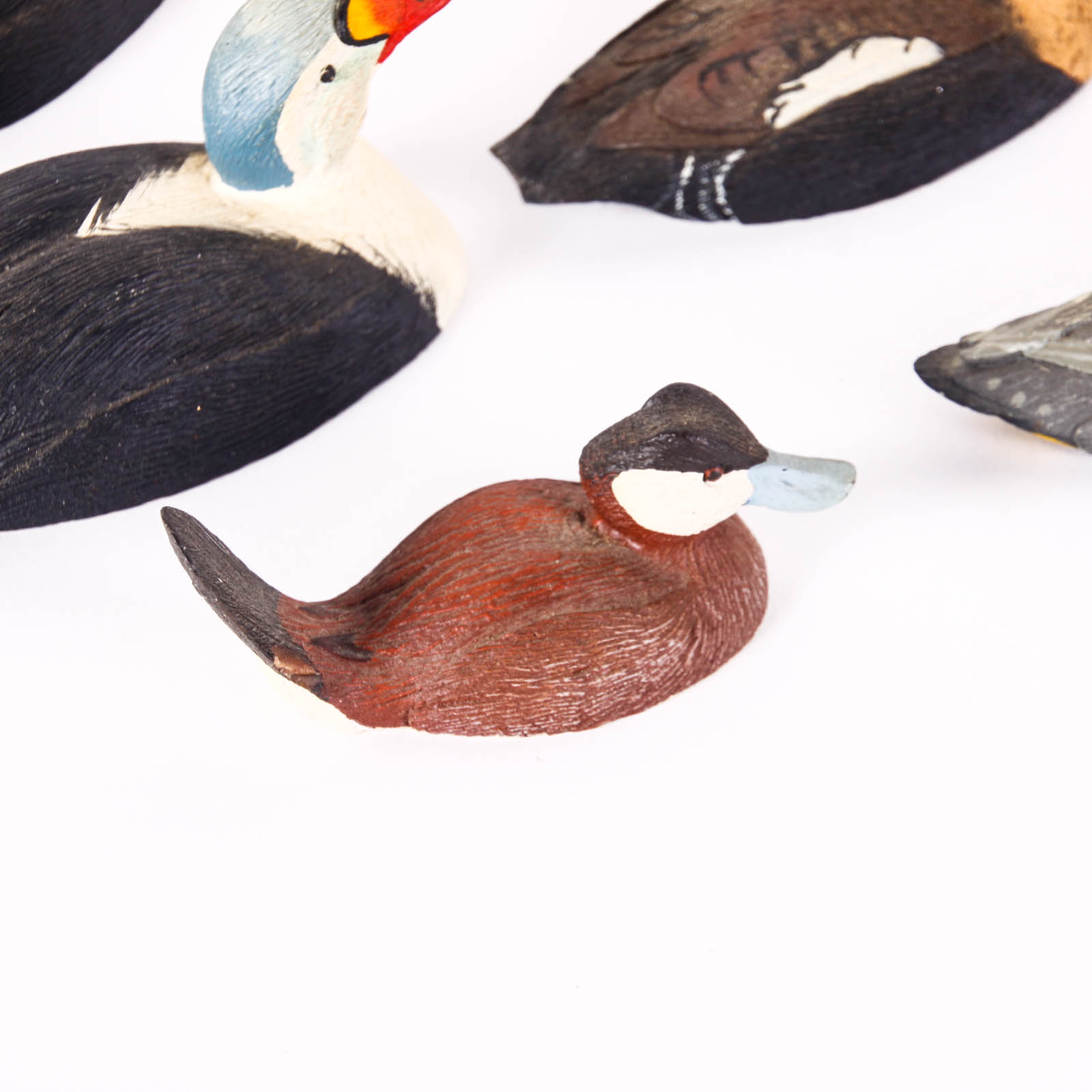 Fifteen Hand-Painted Miniature Ducks by William J. Koelpin