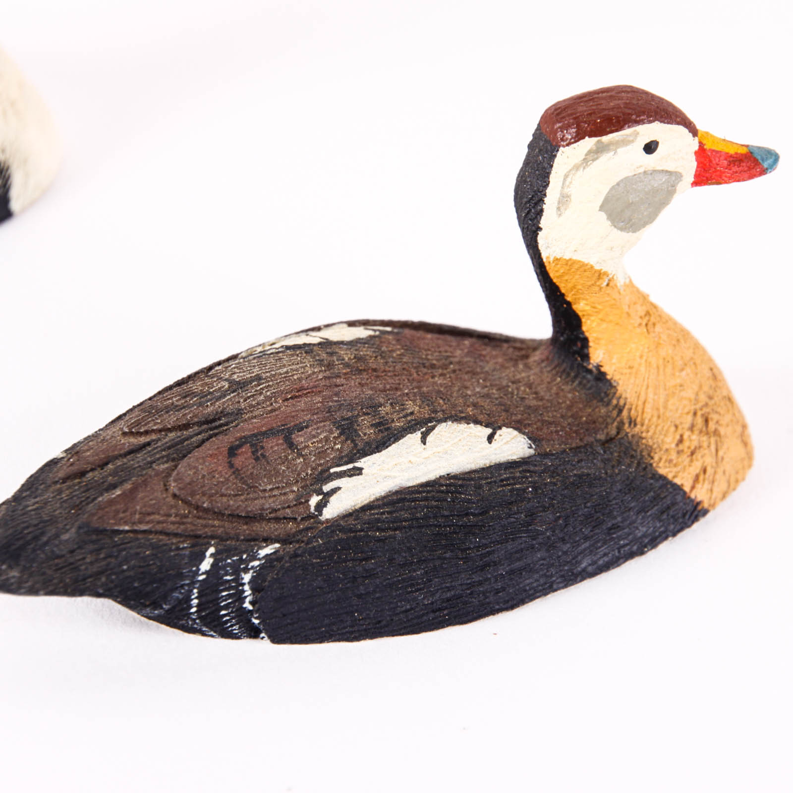 Fifteen Hand-Painted Miniature Ducks by William J. Koelpin