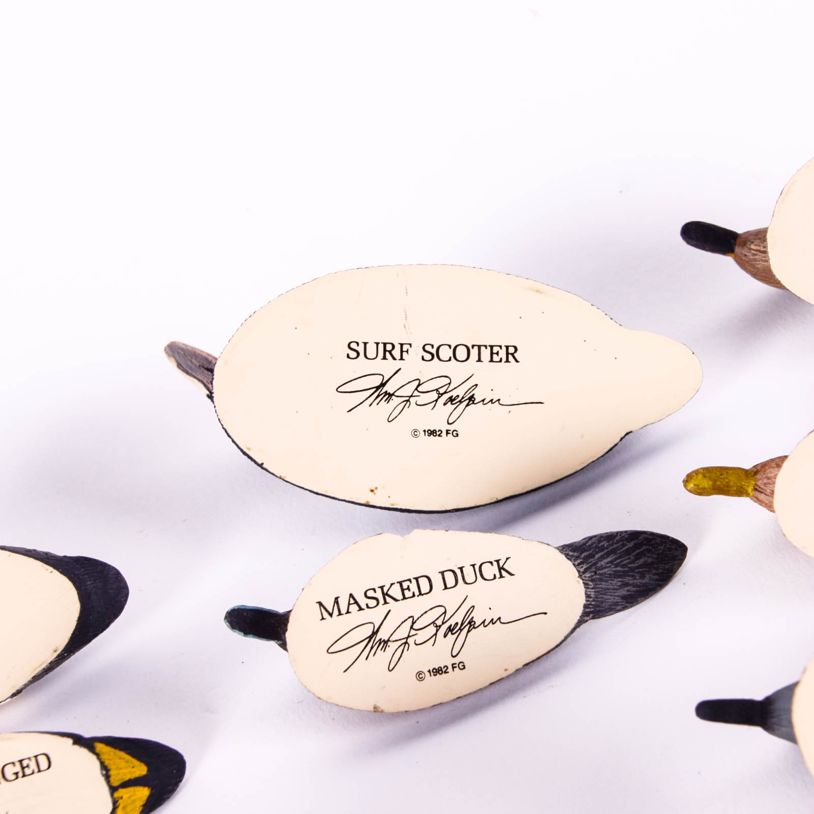 Fifteen Hand-Painted Miniature Ducks by William J. Koelpin