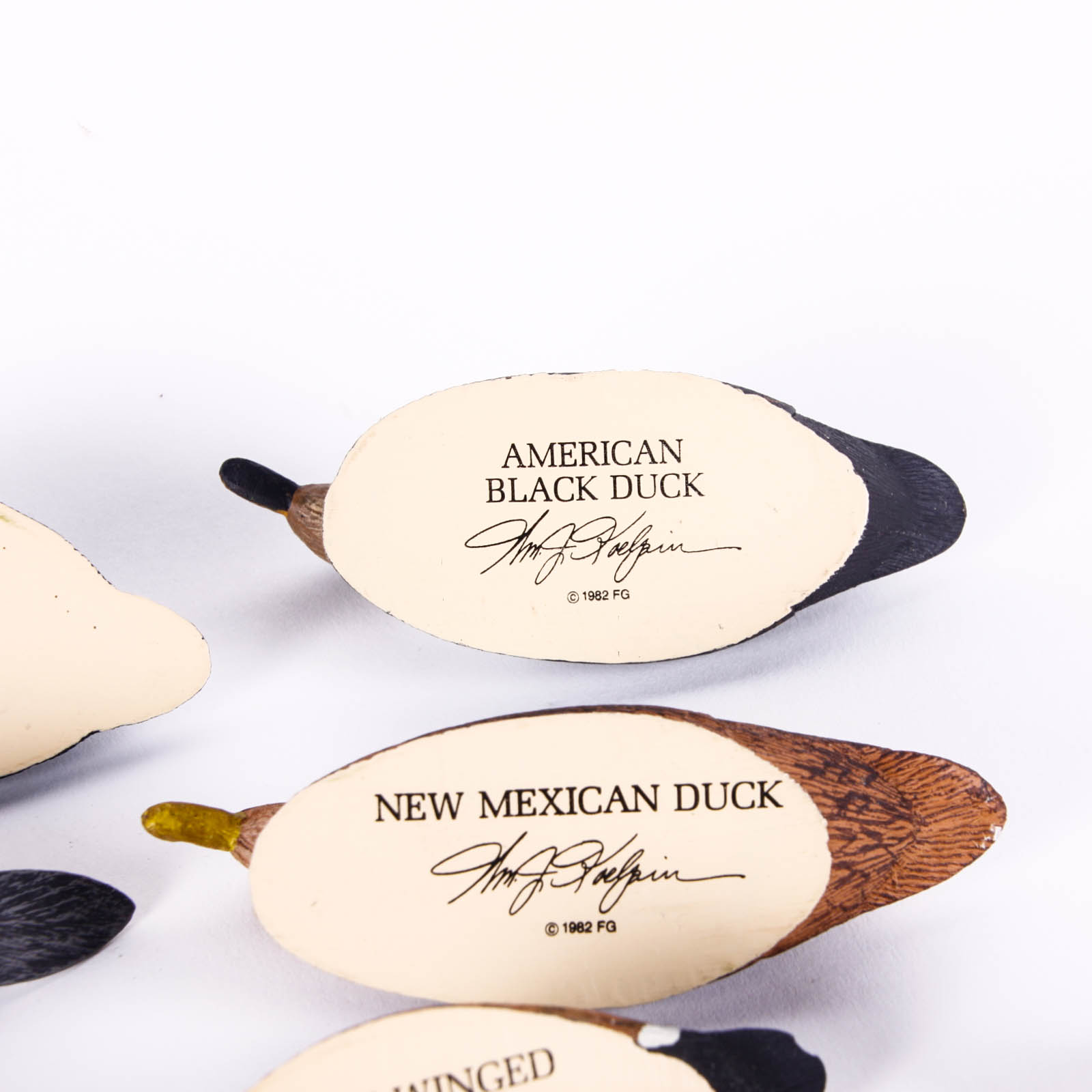 Fifteen Hand-Painted Miniature Ducks by William J. Koelpin