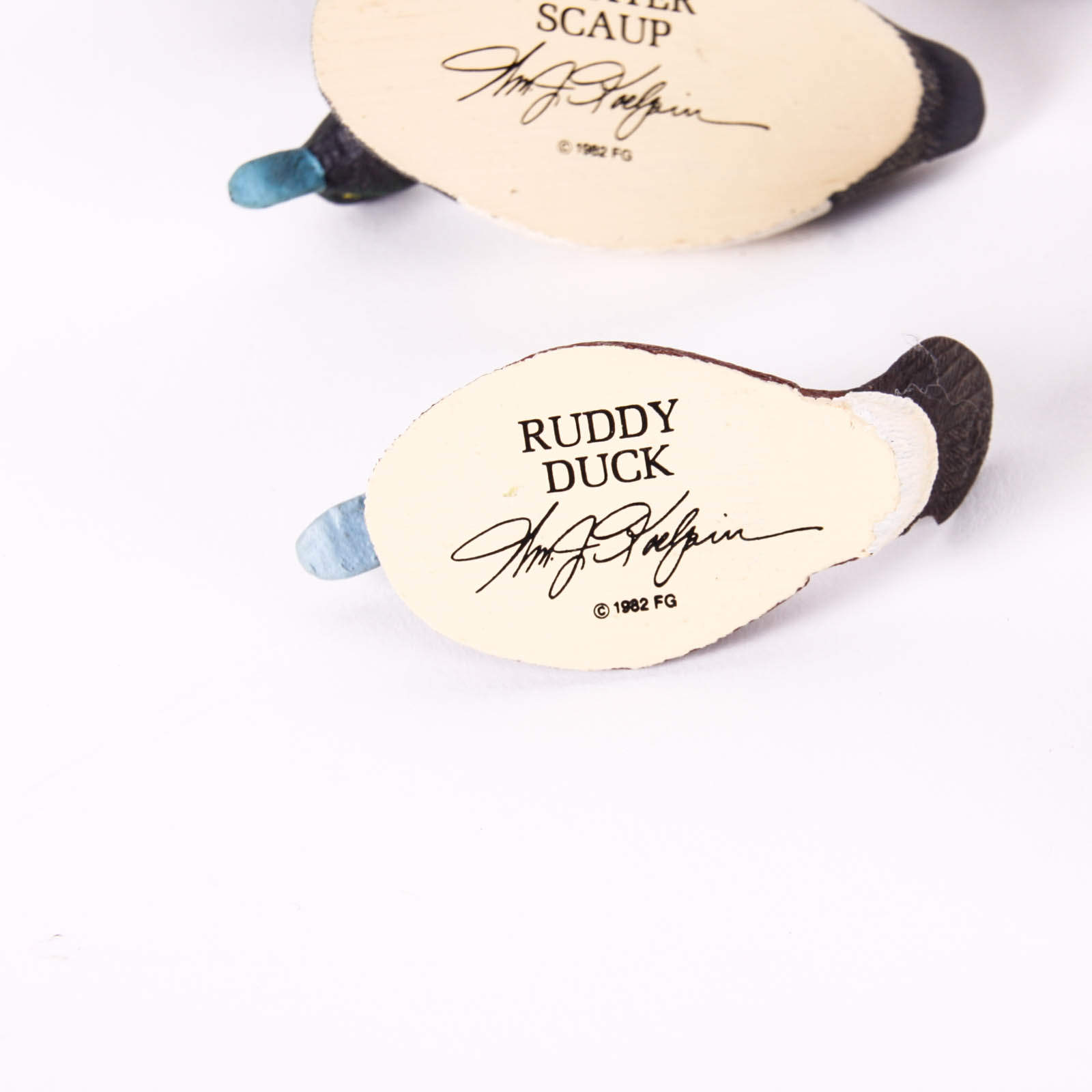 Fifteen Hand-Painted Miniature Ducks by William J. Koelpin