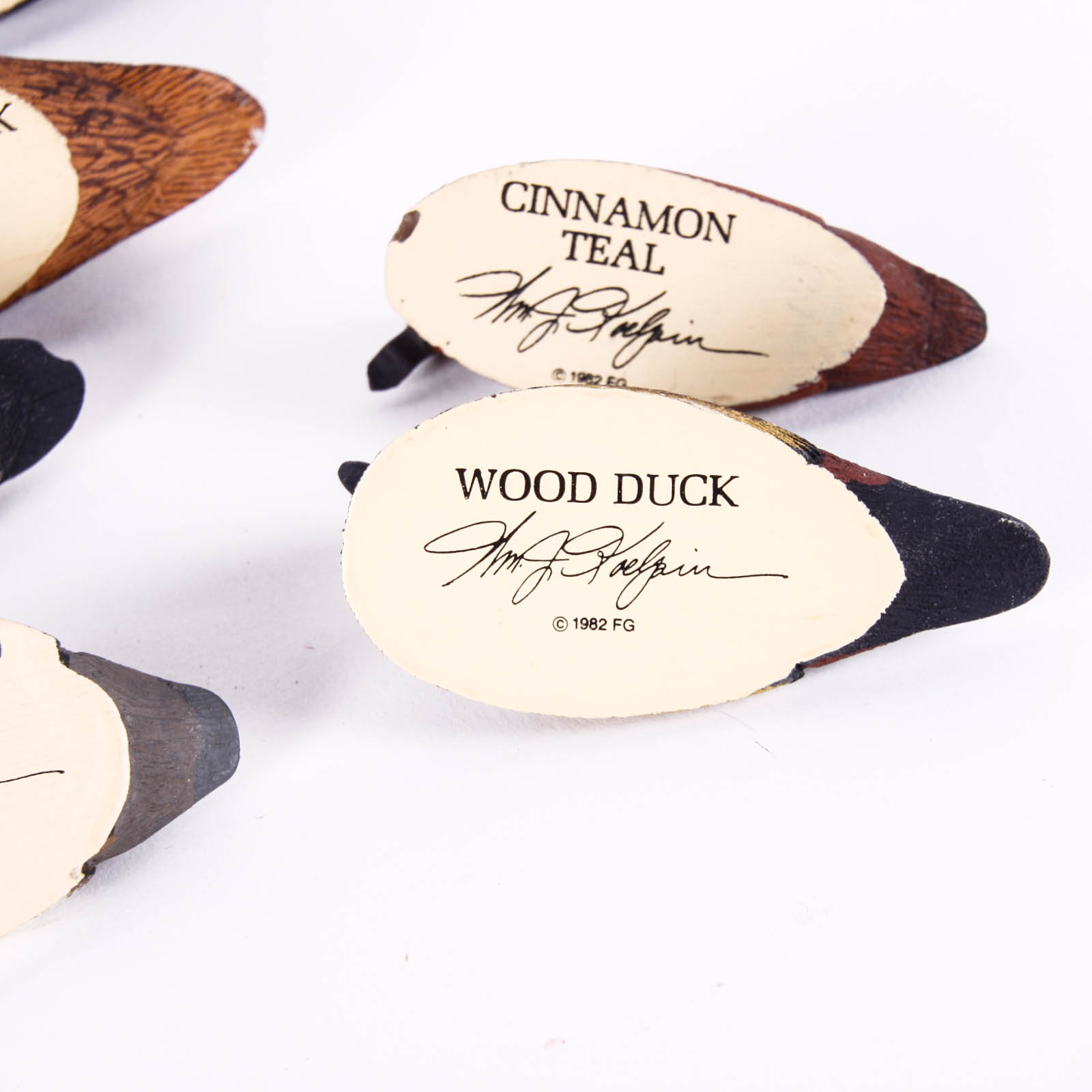 Fifteen Hand-Painted Miniature Ducks by William J. Koelpin