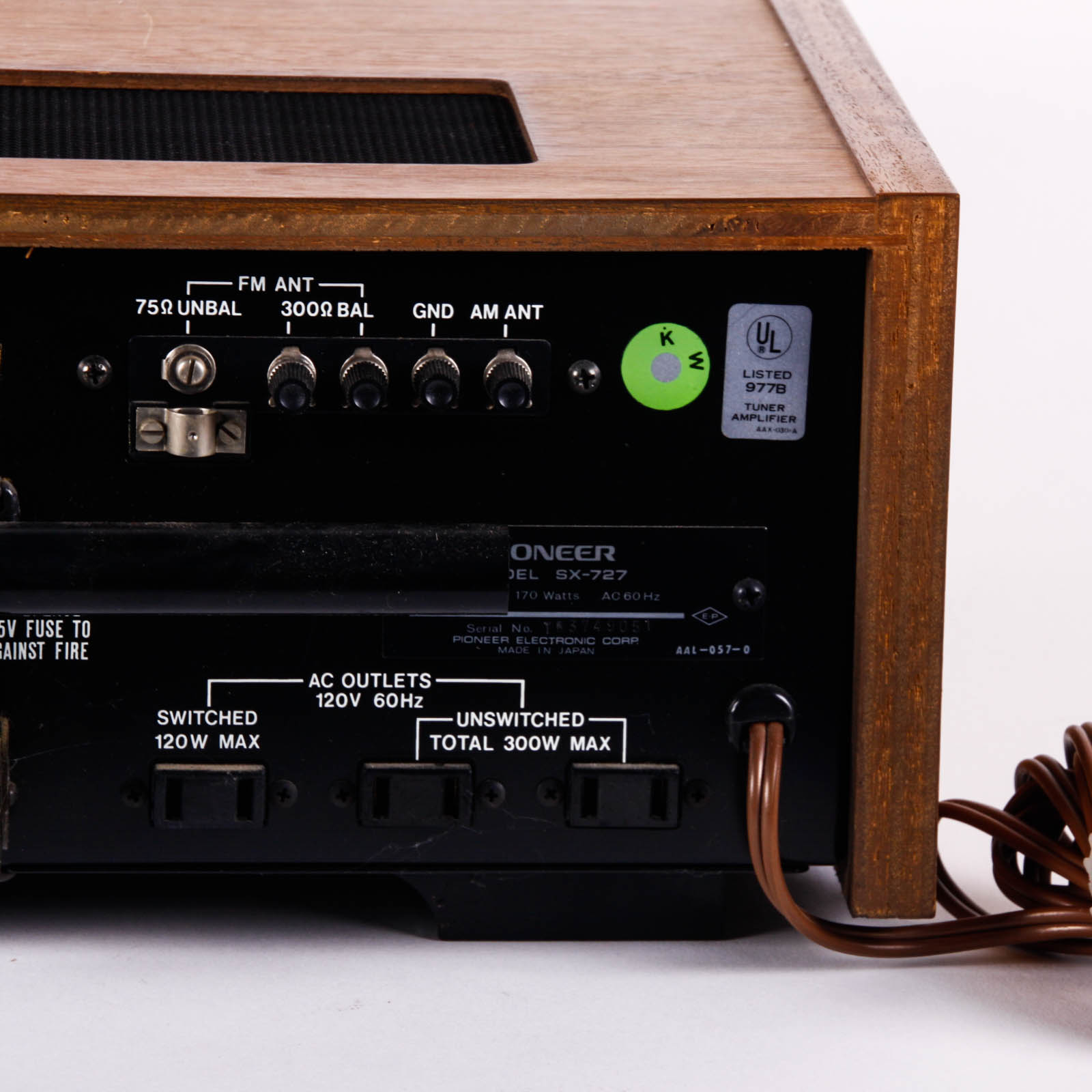 1972 Pioneer SX-727 Stereo Receiver