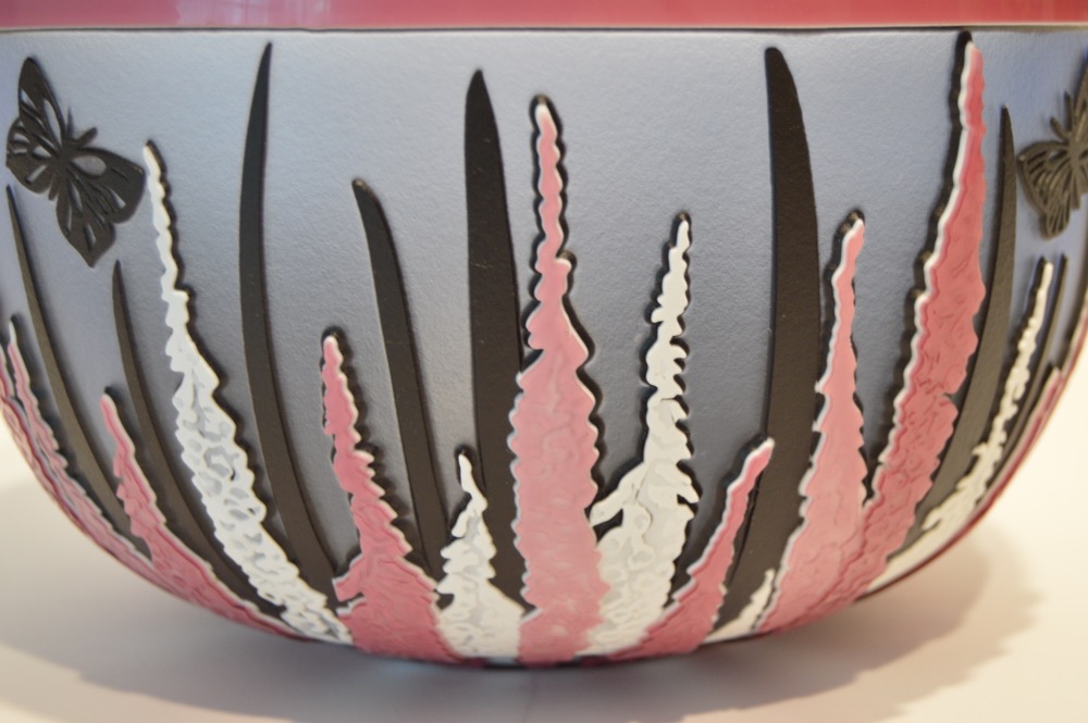 Kelsey Murphy Pilgrim Cameo Glass "Foxglove Fire" Art Glass