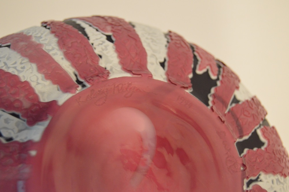 Kelsey Murphy Pilgrim Cameo Glass "Foxglove Fire" Art Glass