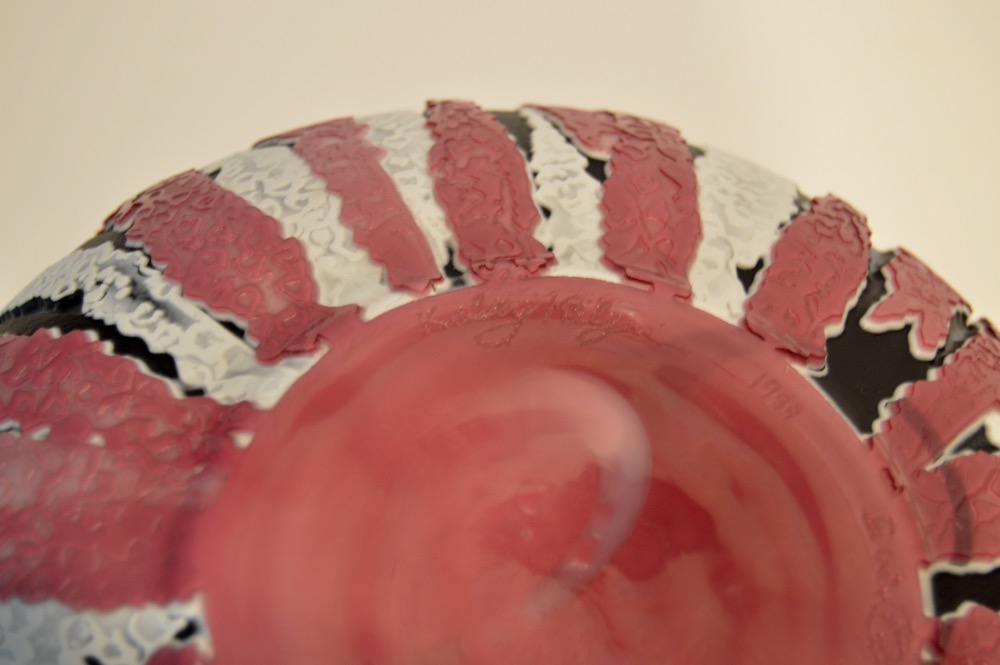 Kelsey Murphy Pilgrim Cameo Glass "Foxglove Fire" Art Glass