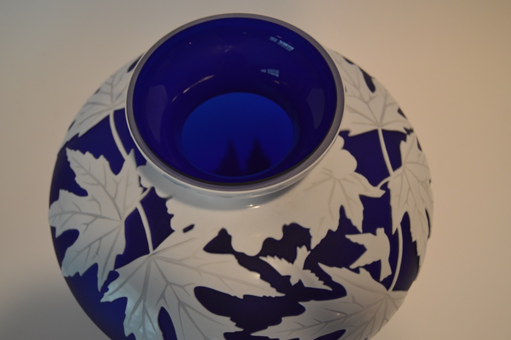 Kelsey Murphy Pilgrim Cameo Glass Vase