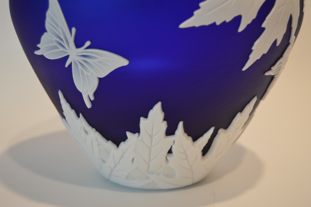 Kelsey Murphy Pilgrim Cameo Glass Vase