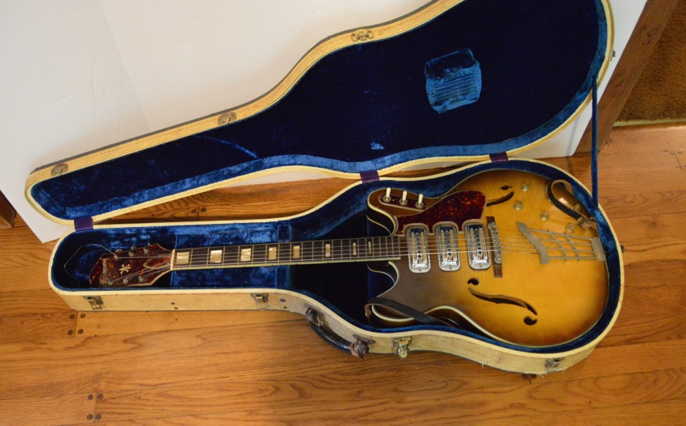 Vintage Harmony Hollow Body Electric Guitar