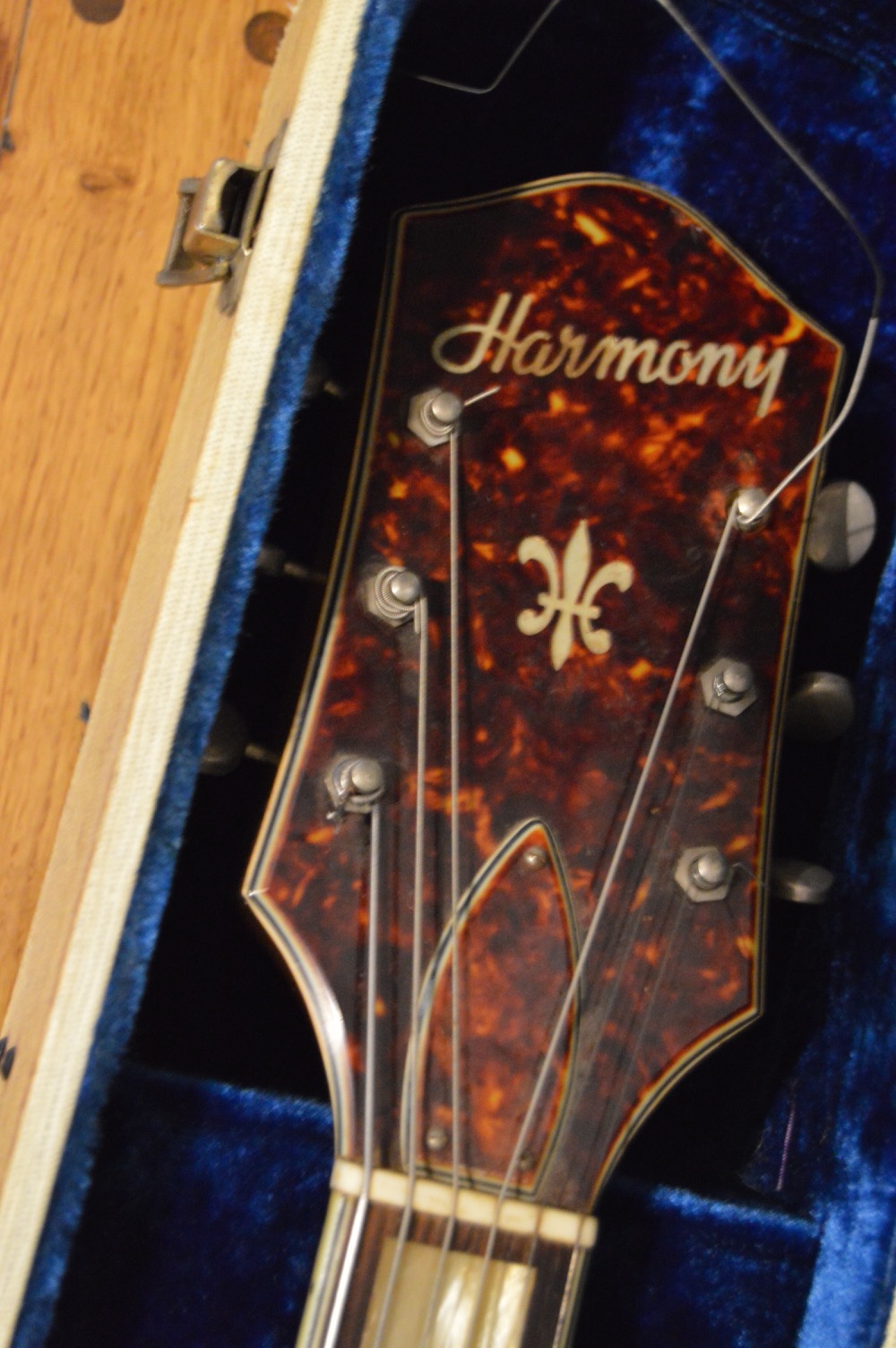 Vintage Harmony Hollow Body Electric Guitar