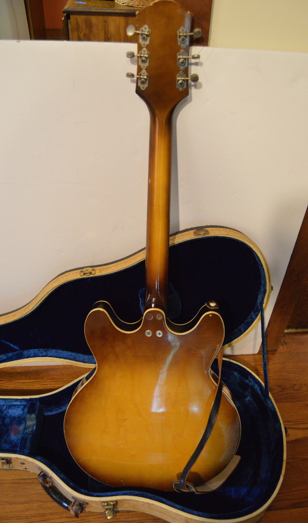 Vintage Harmony Hollow Body Electric Guitar