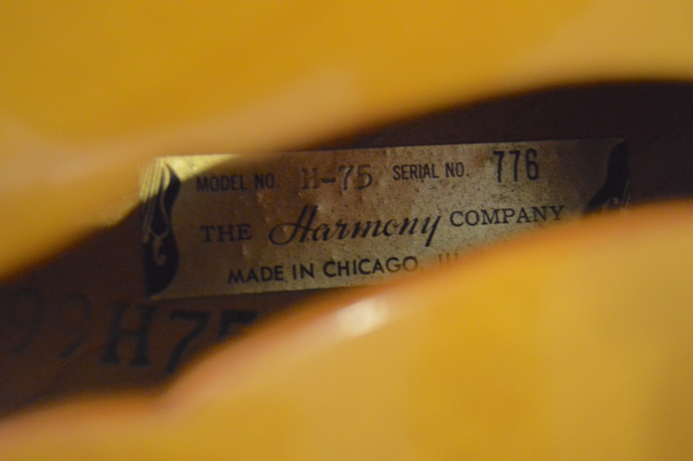 Vintage Harmony Hollow Body Electric Guitar