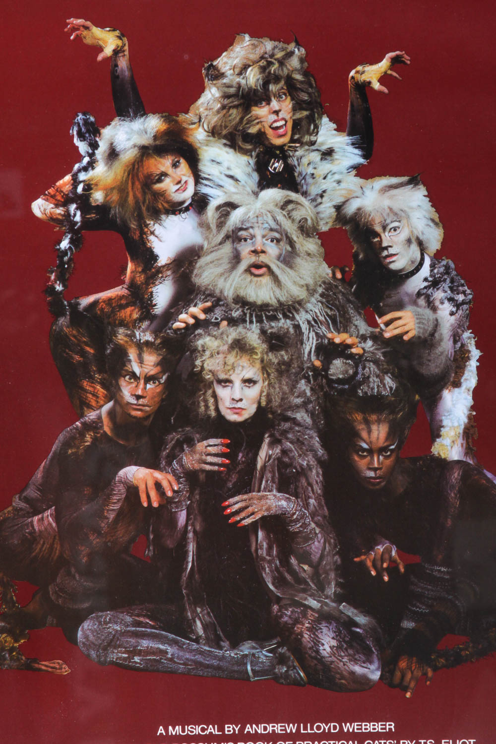 Framed Cats Broadway Poster