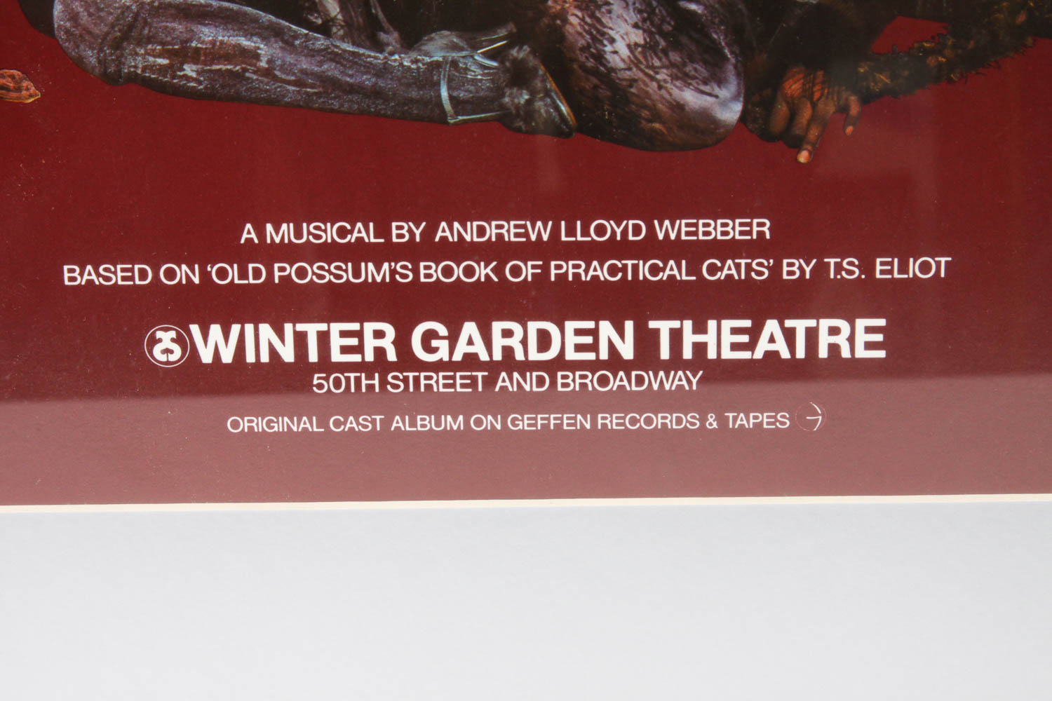 Framed Cats Broadway Poster