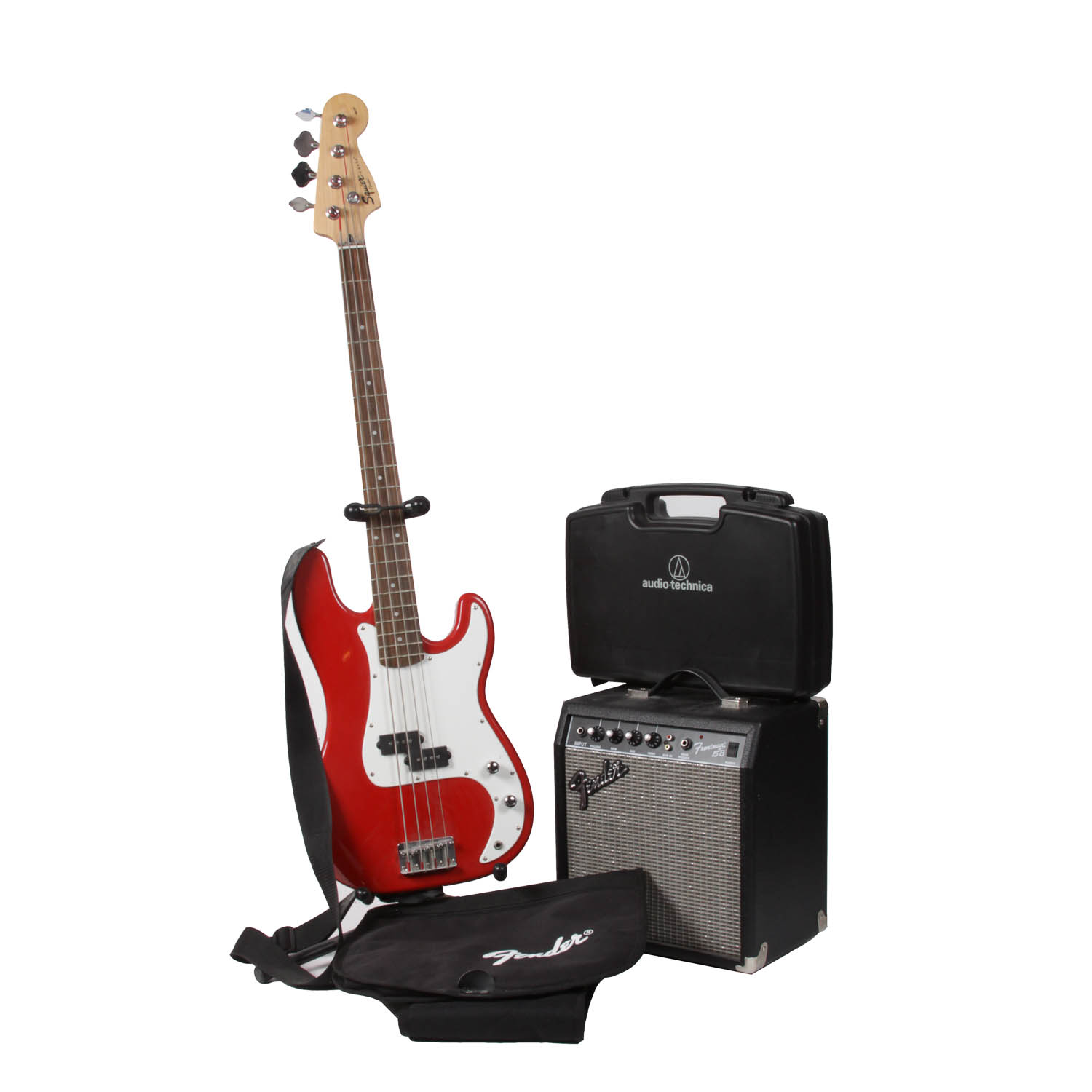 Fender Squire Bass and Accessories