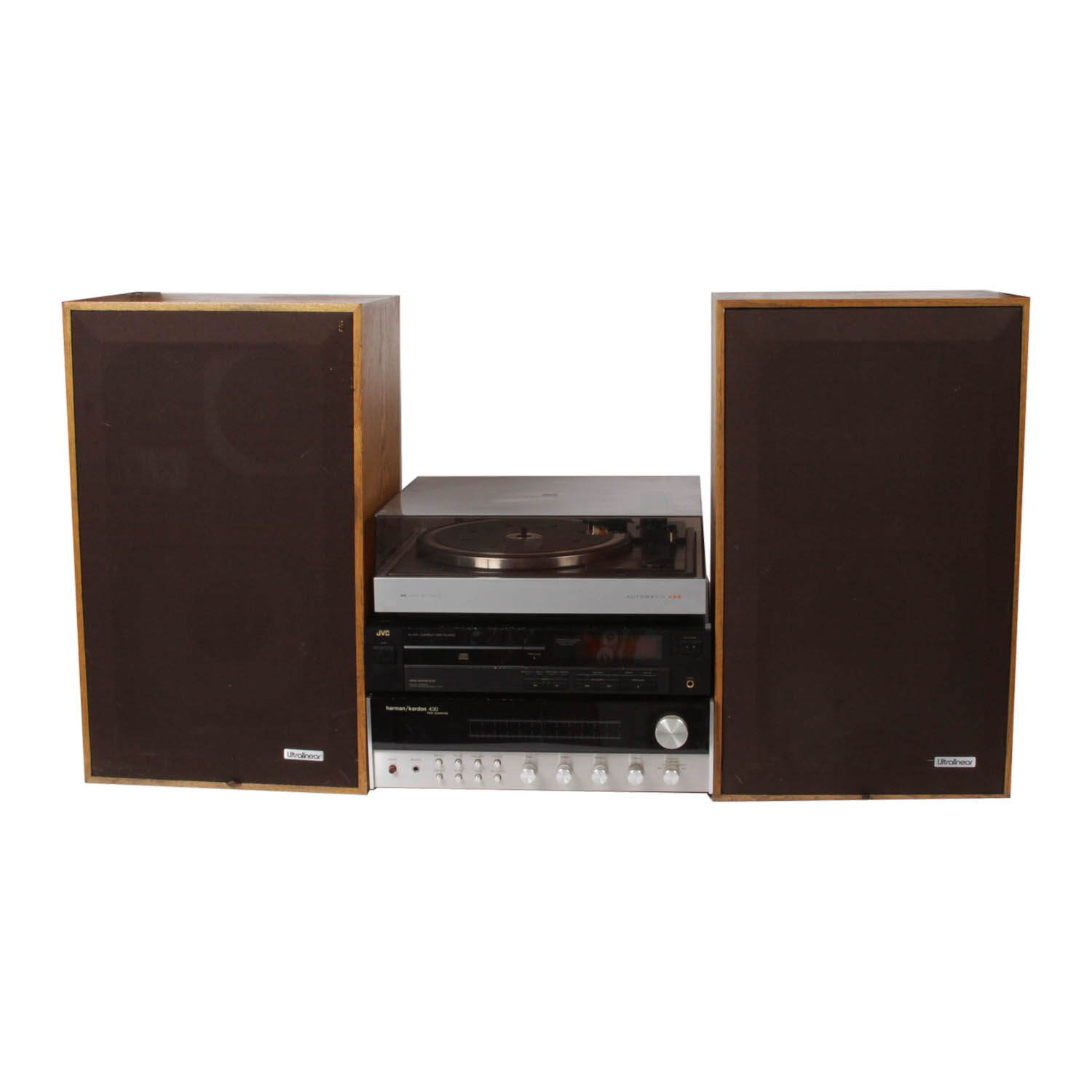 Harman/Kardon Receiver, Phillips Turntable, Ultralinear Speakers