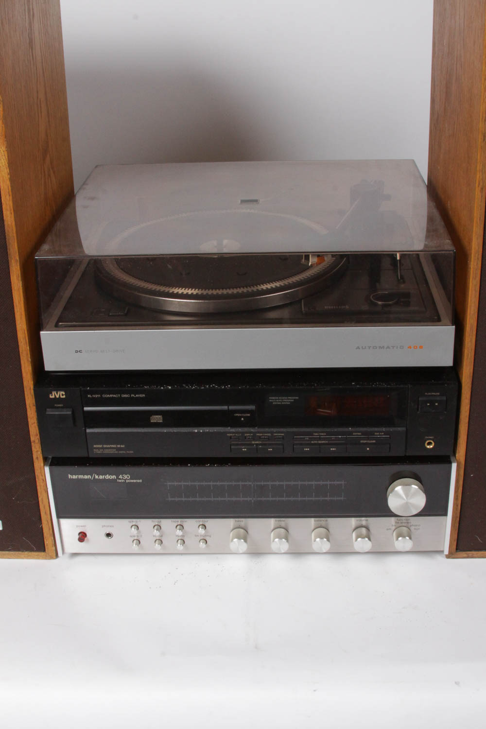 Harman/Kardon Receiver, Phillips Turntable, Ultralinear Speakers