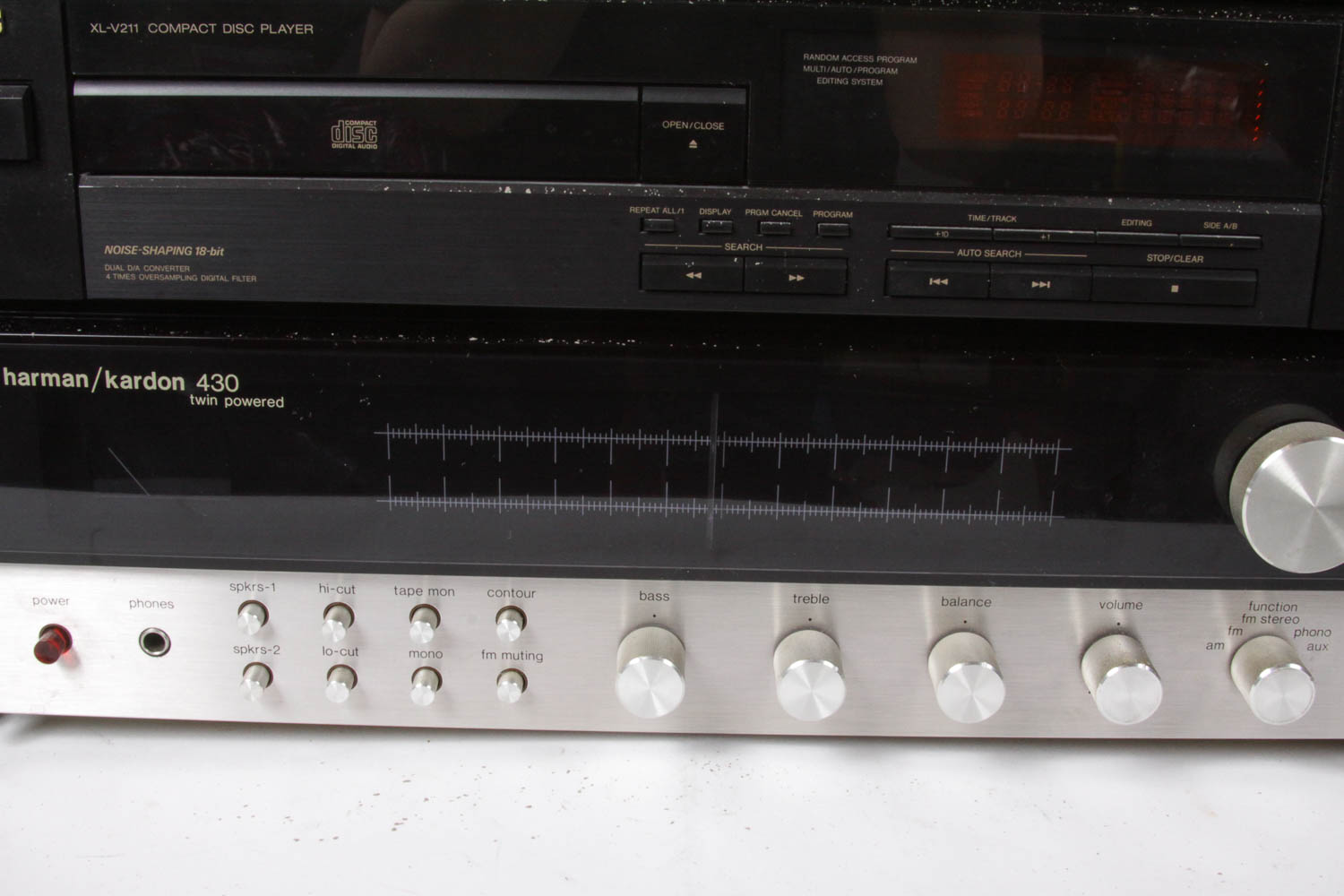 Harman/Kardon Receiver, Phillips Turntable, Ultralinear Speakers