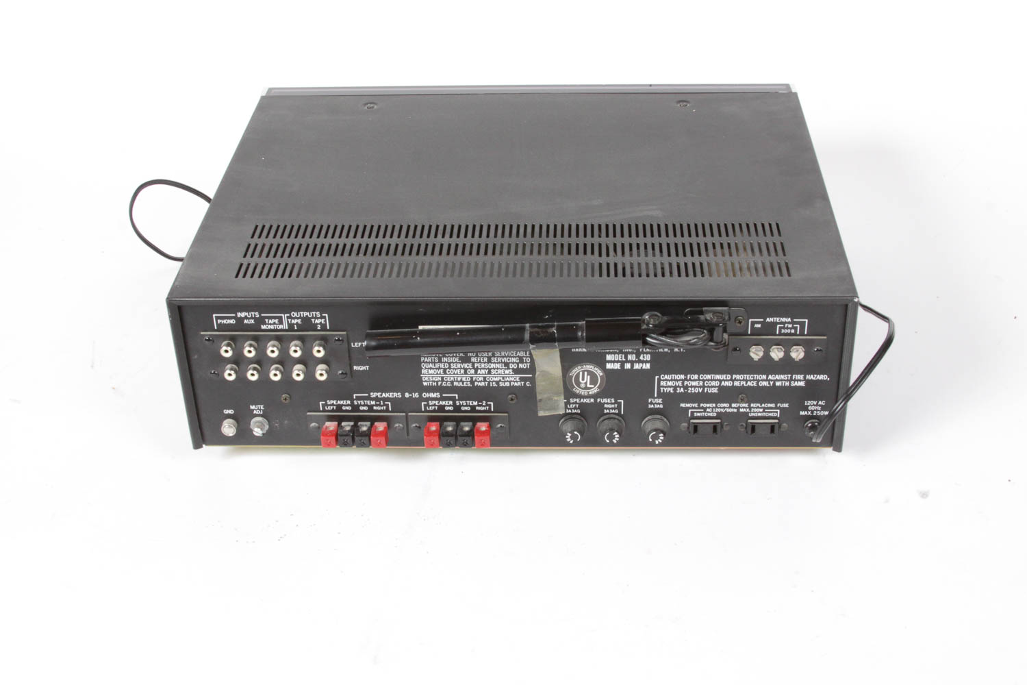 Harman/Kardon Receiver, Phillips Turntable, Ultralinear Speakers