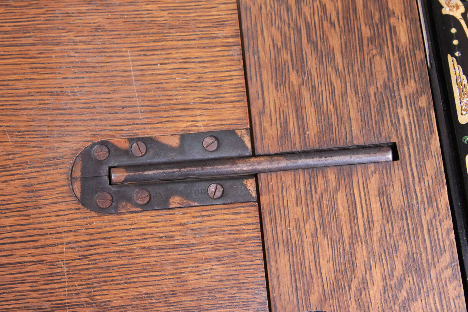 Antique Sewing Machine in Oak Cabinet by Free Co.